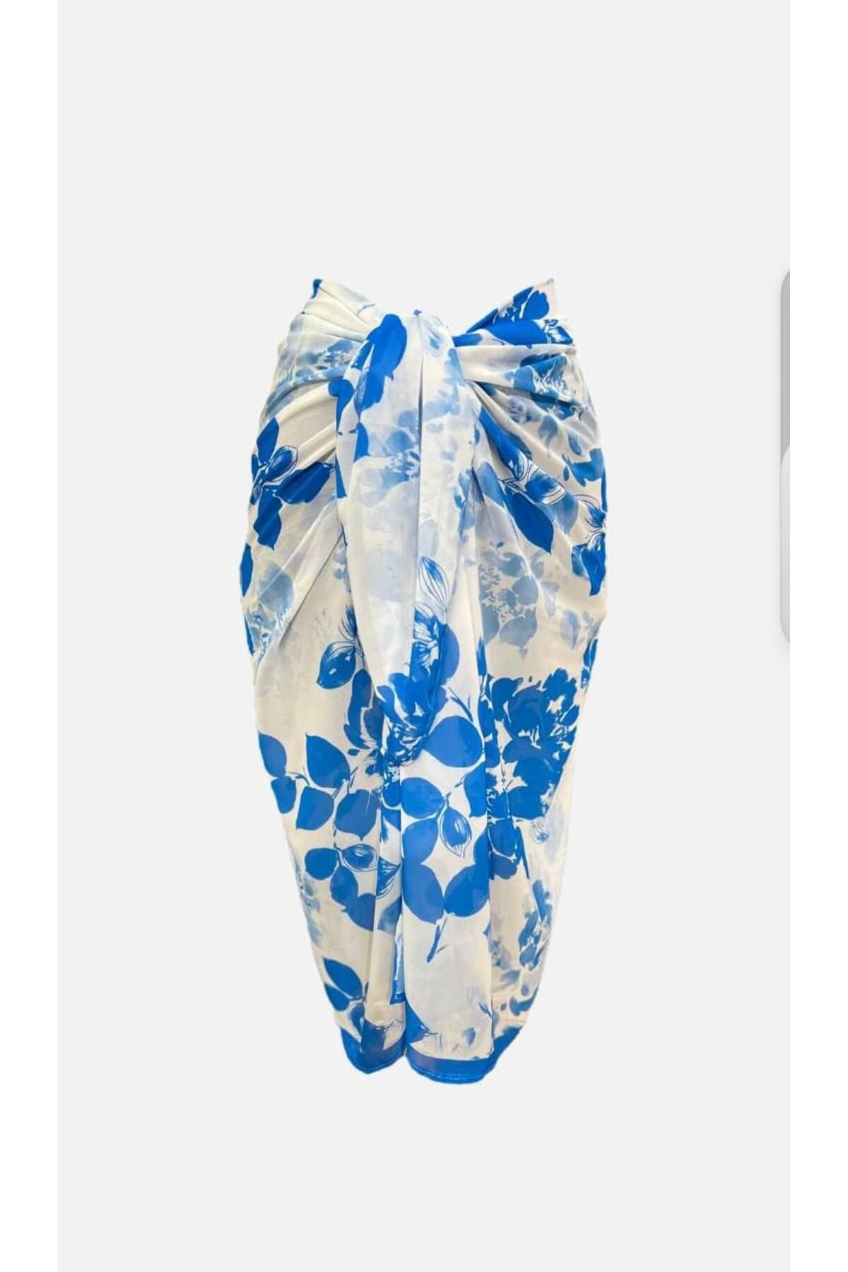 Niceboutique Belden Bağlamalı Şifon Pareo (150cmx100cm)