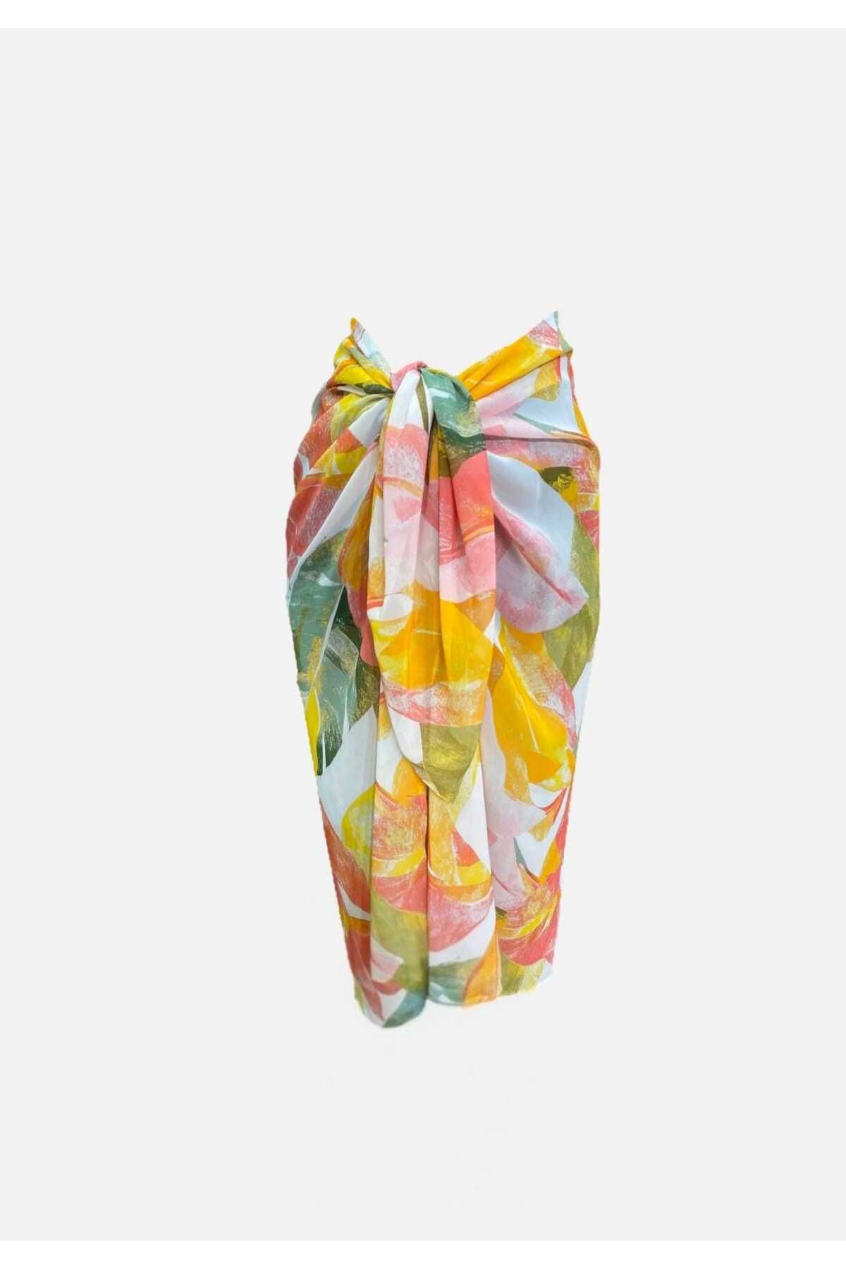Niceboutique Belden Bağlamalı Şifon Pareo (150cmx100cm)
