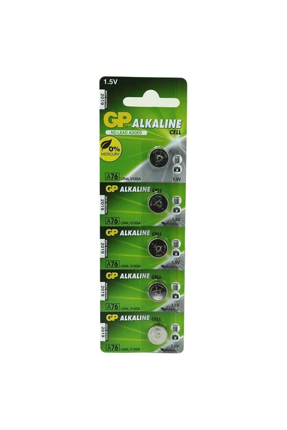 Miravm Gp A76 Lr44 Kartela 5li Paket Ag-13 Pil (4172)