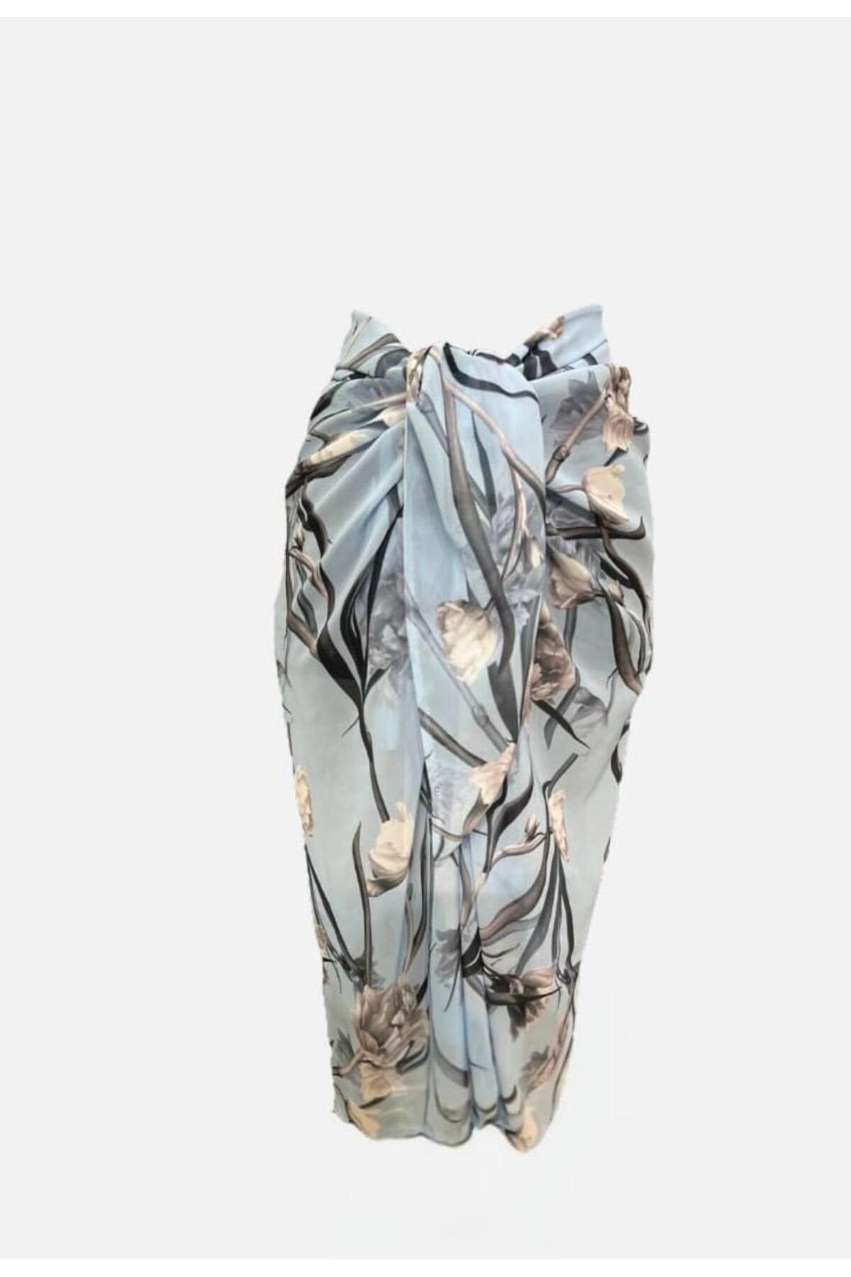 Niceboutique Belden Bağlamalı Şifon Pareo (150cmx100cm)