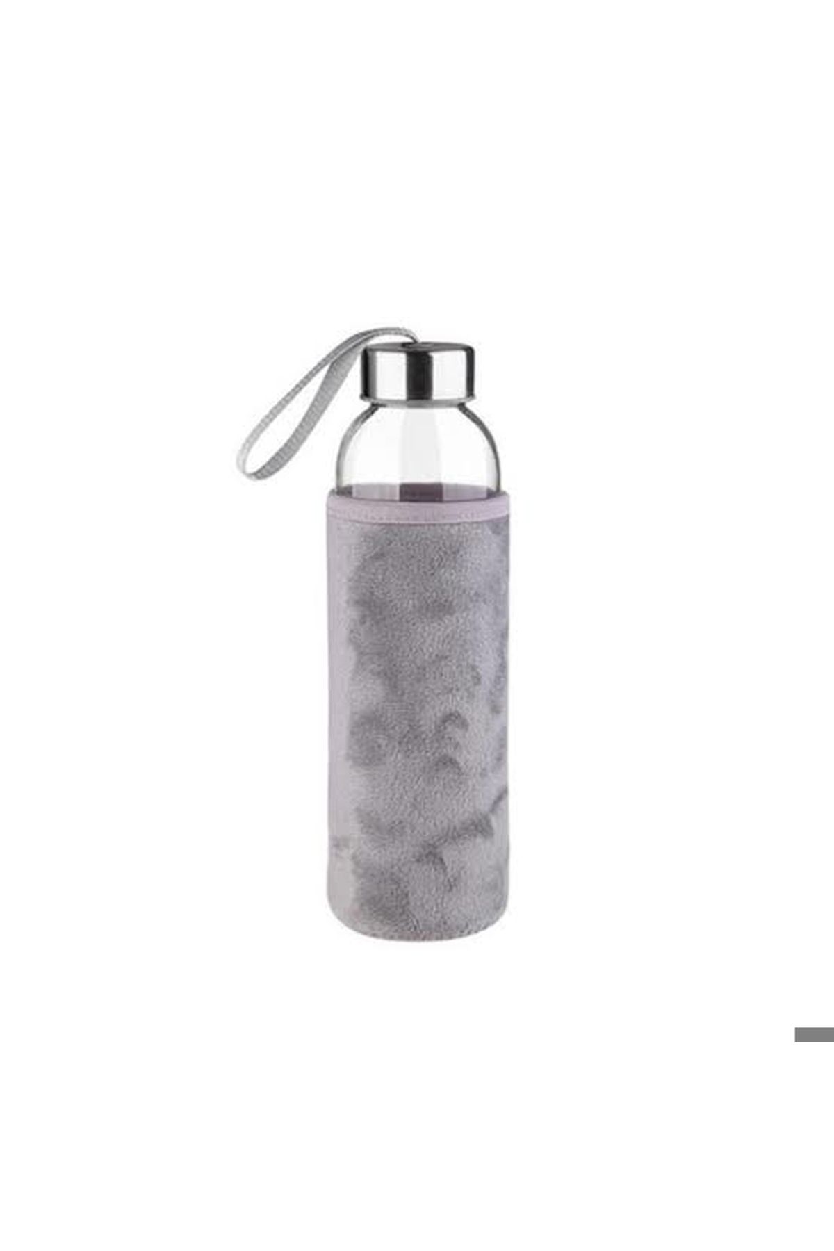 Hane216 Peluş Kılıflı Cam Matara 1000 Ml