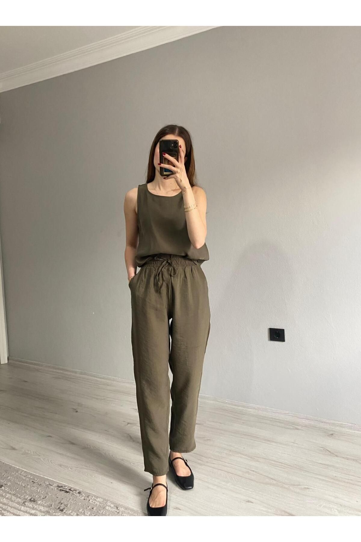 Niceboutique Kolsuz Bluz Pantolon İkili Takım