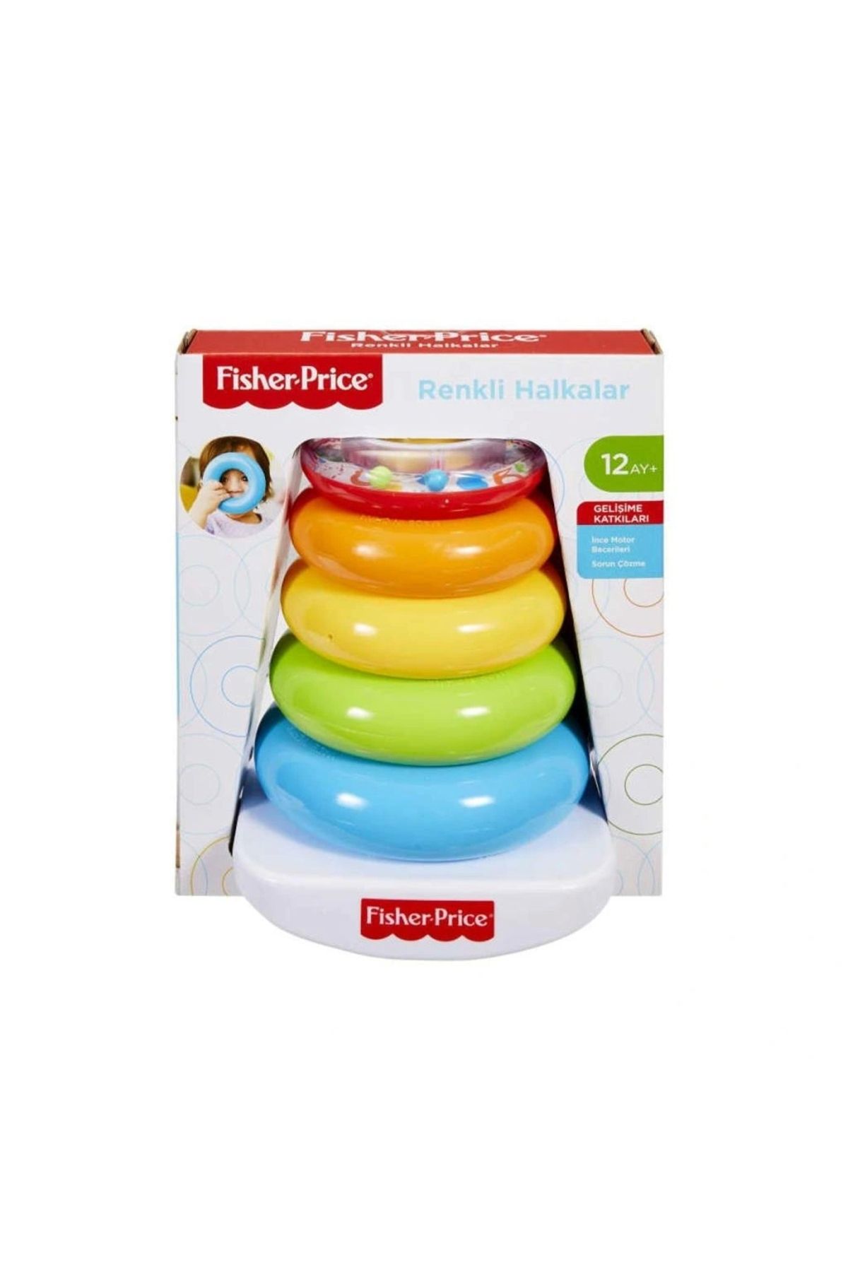 OurStyles GJY49 Fisher Price, Doğa Dostu Renkli Halkalar - tarz