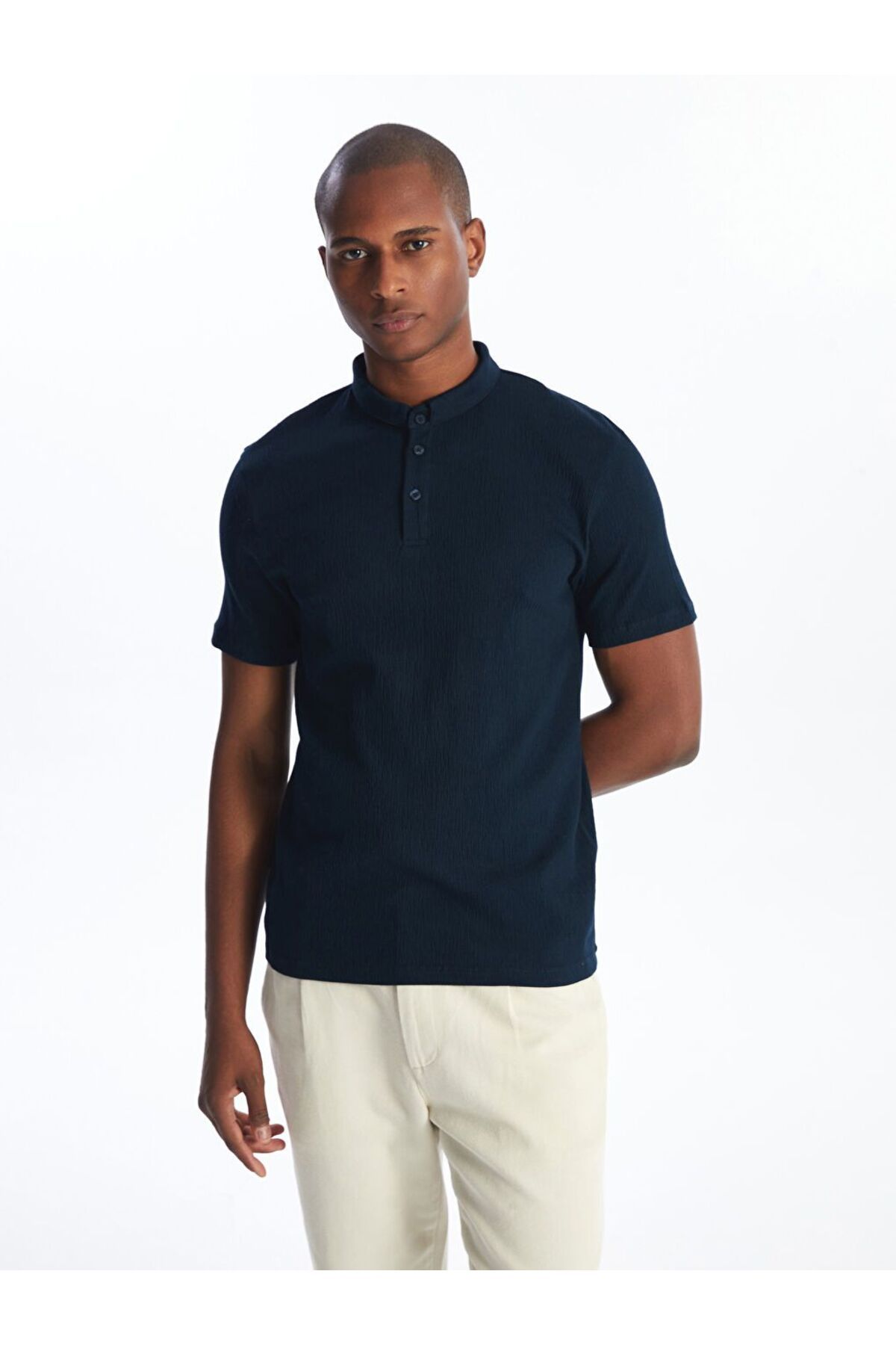 LC Waikiki LCW Vision Polo Yaka Kısa Kollu Desenli Erkek Tişört