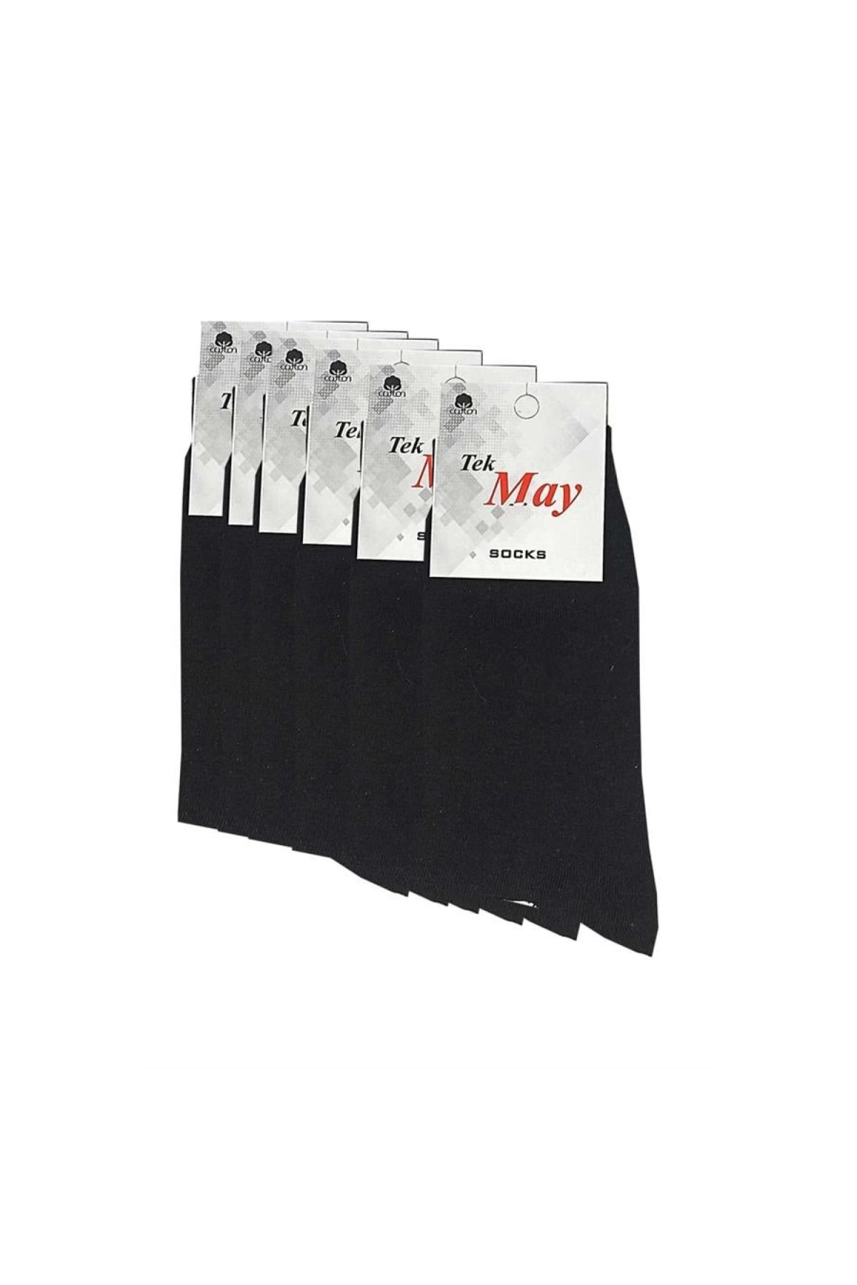 Narnuga Siyah Erkek Çorabı Tek- May Komet 6 Lı