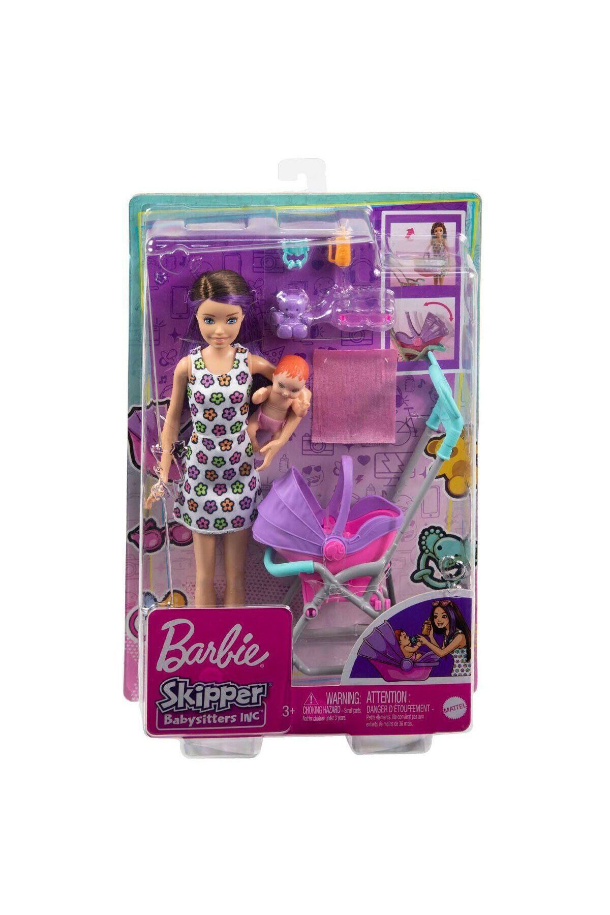 Easy Tedarik GXT34 Mor Saçlı Skipper Bebek Bakıcısı ve Oyun Seti