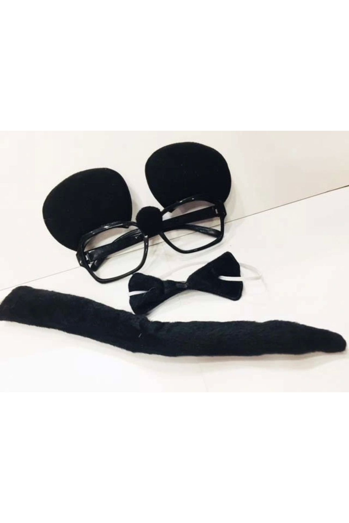 OurStyles Mickey Mouse Gözlüğü Papyonu Kuyruğu Seti - trend ürün şık tasarım
