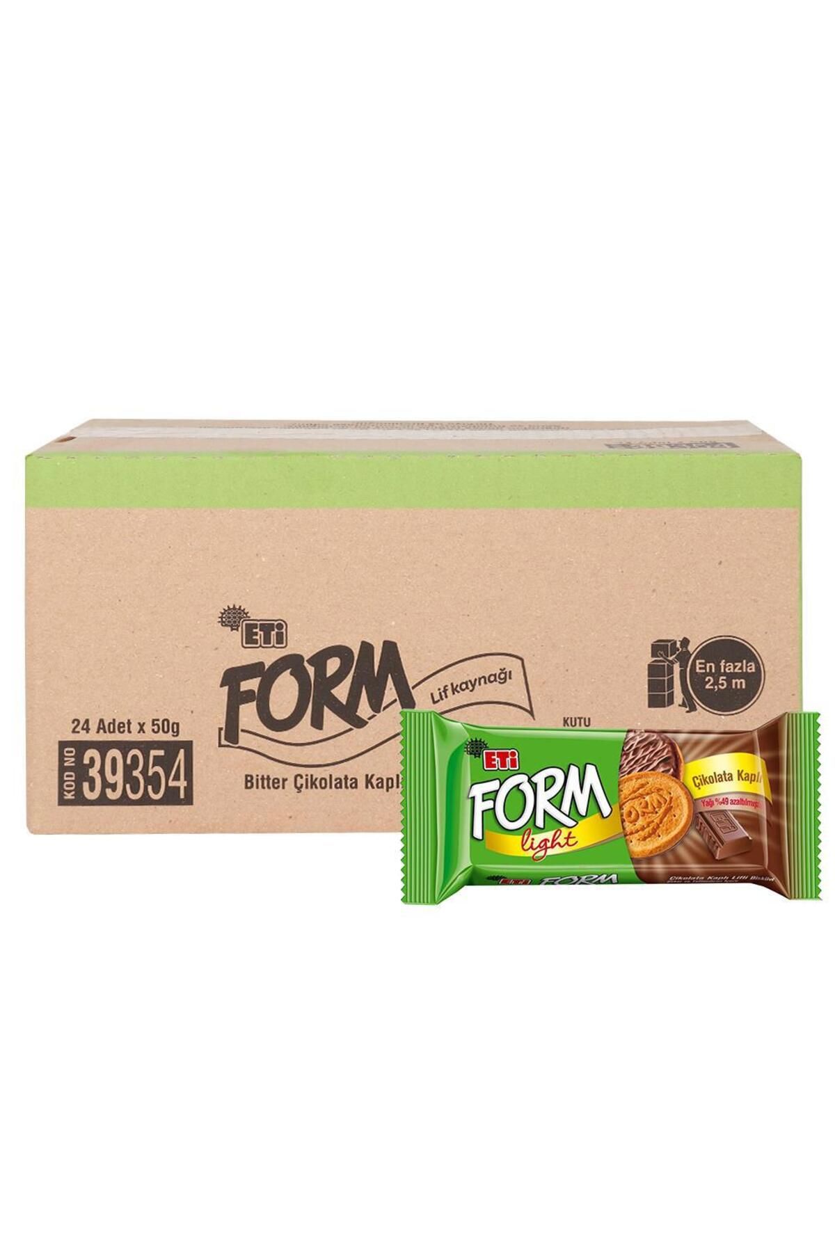 Eti Form Light Çikolata Kaplı Bisküvi 50 g x 24 Adet