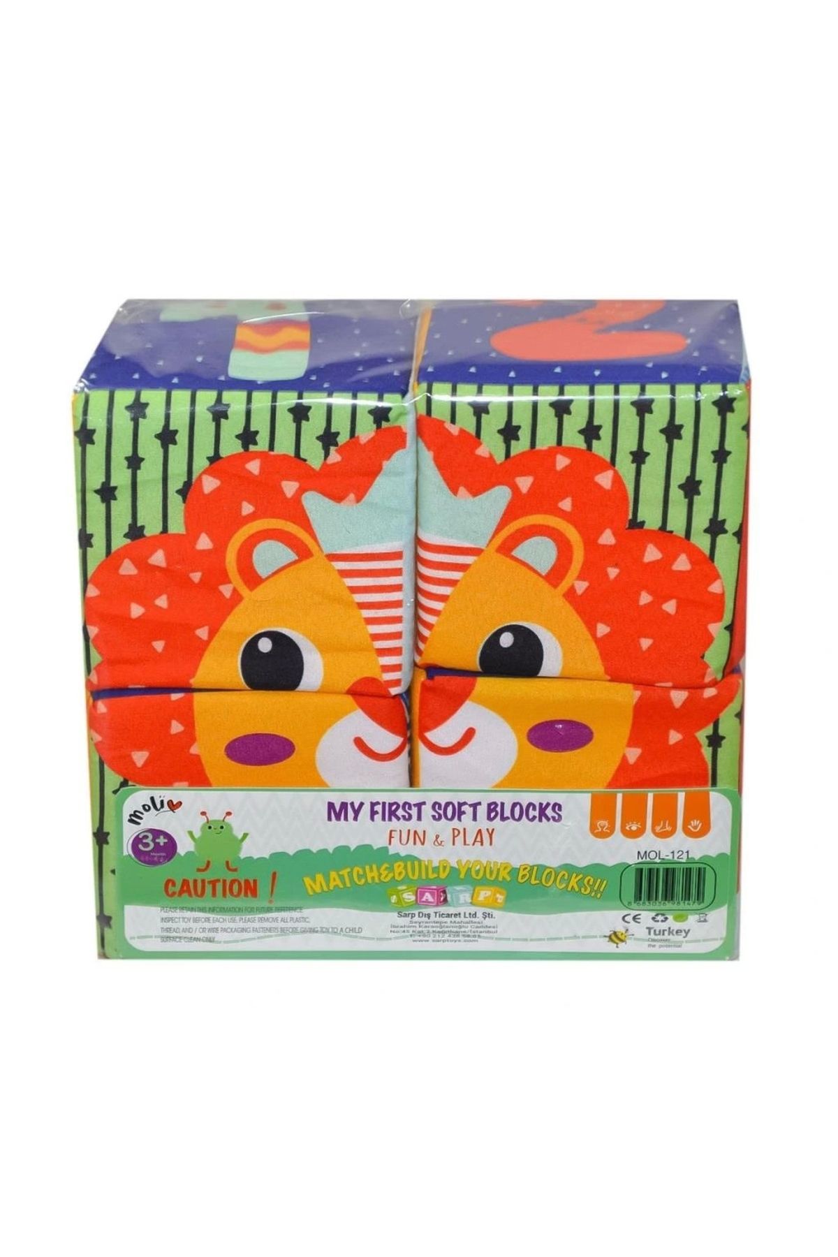 OurStyles MOL-121 PVC 4lü Eğitici Küp - Asya Oyuncak