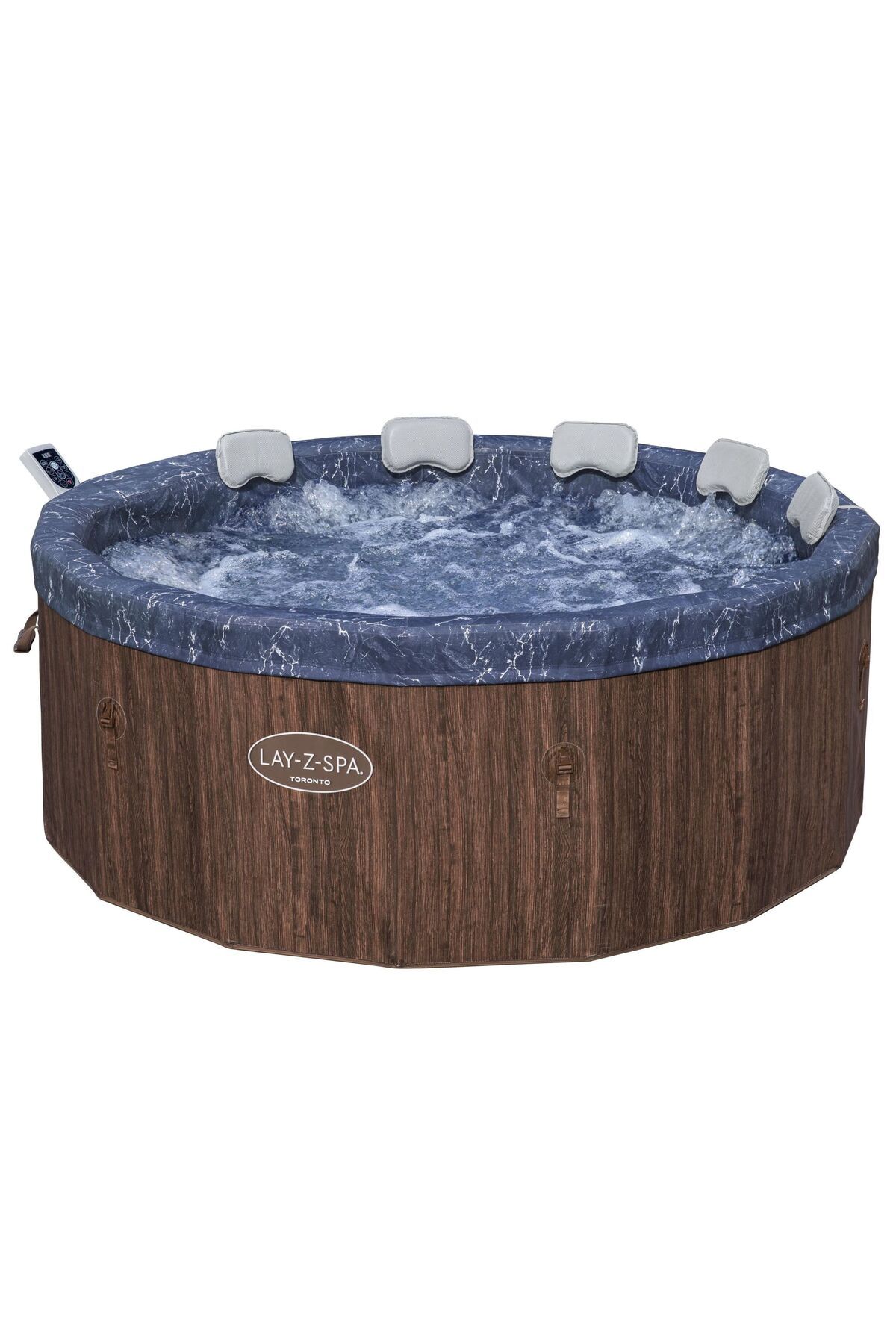 BESTWAY Lay-Z-Spa® Toronto Smart AirJet™ 6001W Enerji Tasarruflu Şişme Spa Havuzu, Mobil Uygulama Kontrollü,