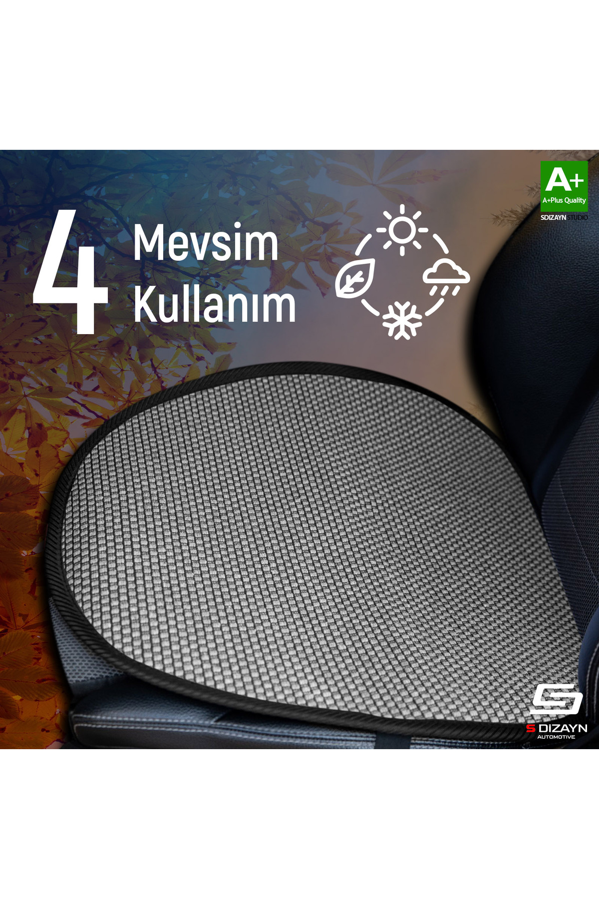 S Dizayn S-Dizayn Oto Koltuk Koruyucu Alt Minder Füme Universal 2+1 Parça Ön Arka A+ Kalite TOK-OTM-FM-3 fotoğrafı 5 (önizleme)