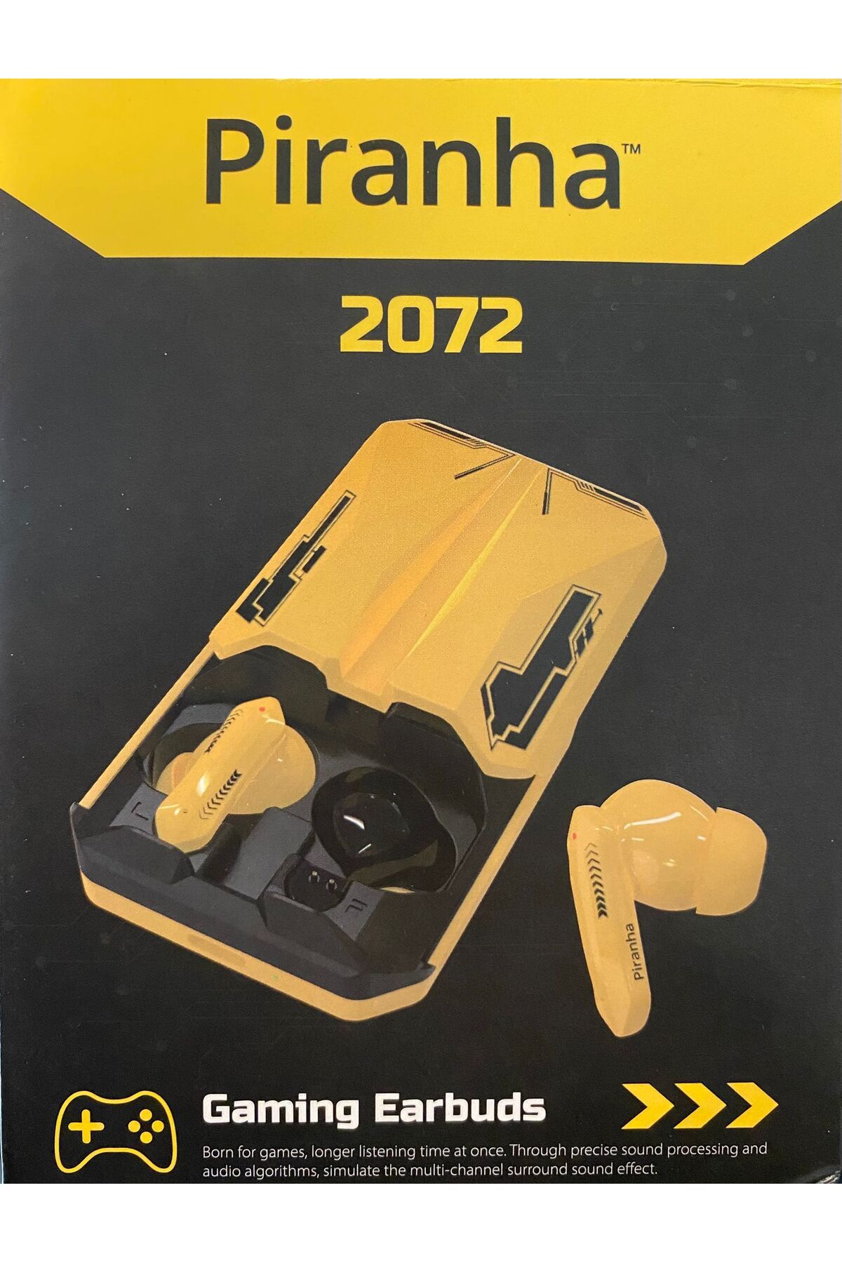 Piranha 2072 Kablosuz Bluetooth Gaming Kulak Içi Kulaklık / BT V5.3 / Mikrofon / Şarjlı / Oyuncu Kulaklığı