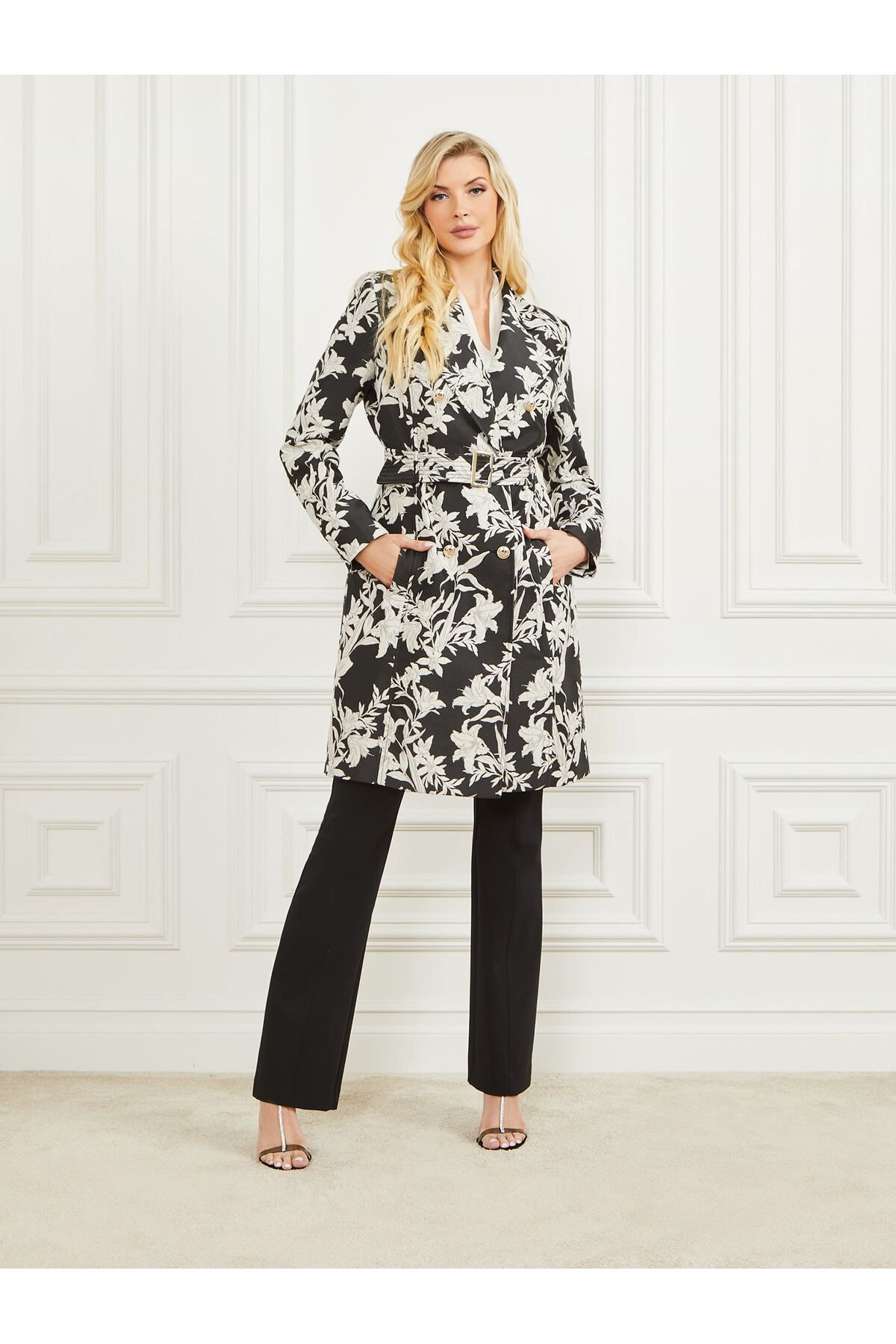 Guess Sunburst Kadın Trençkot