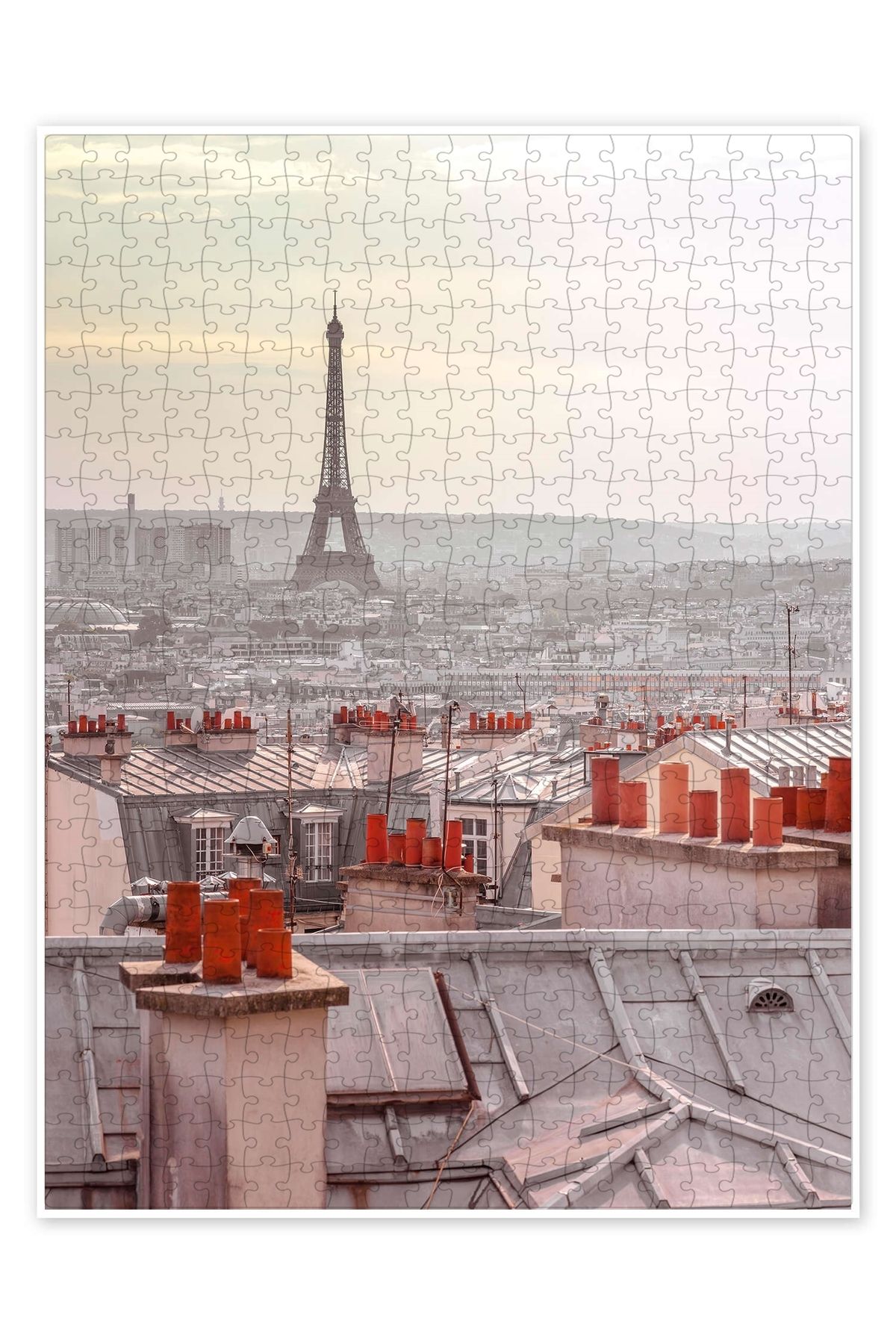 Jeronkarji Montmartre Çatıları II 500 Parça Puzzle Yapboz Şehir Manzara Temalı Hobilik