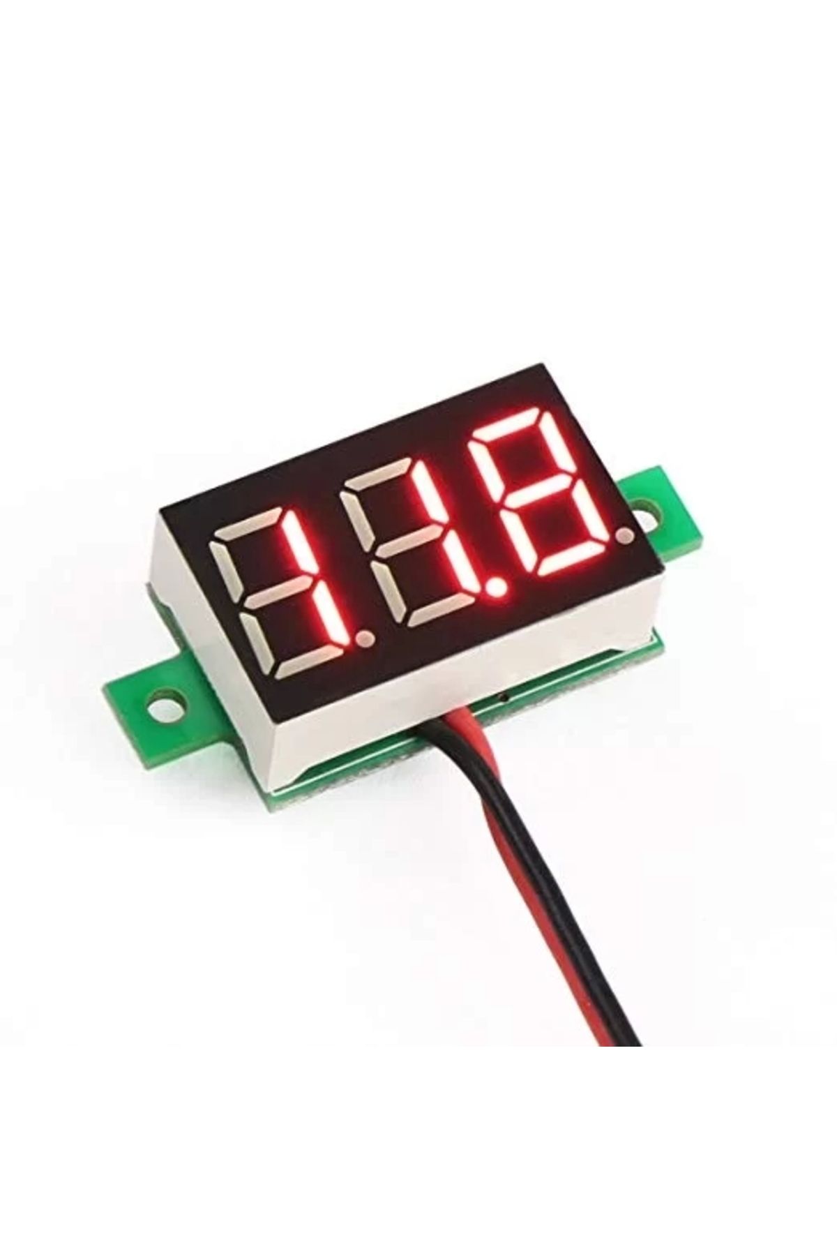 TIEE Dijital Mini DC Voltaj Göstergesi Voltmetre KIRMIZI Display 0-100V