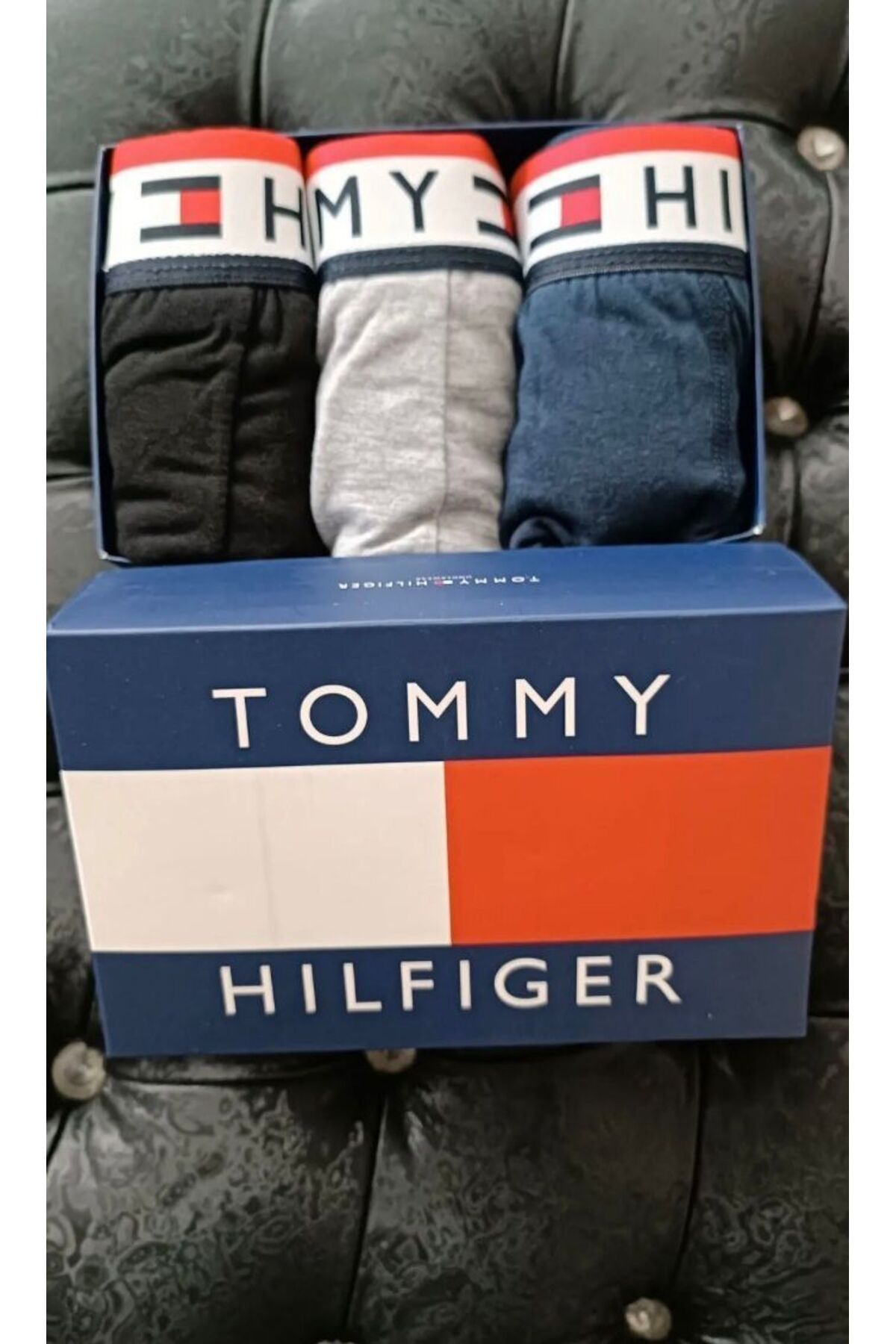 tommy sport life 3'lü kutulu boxer