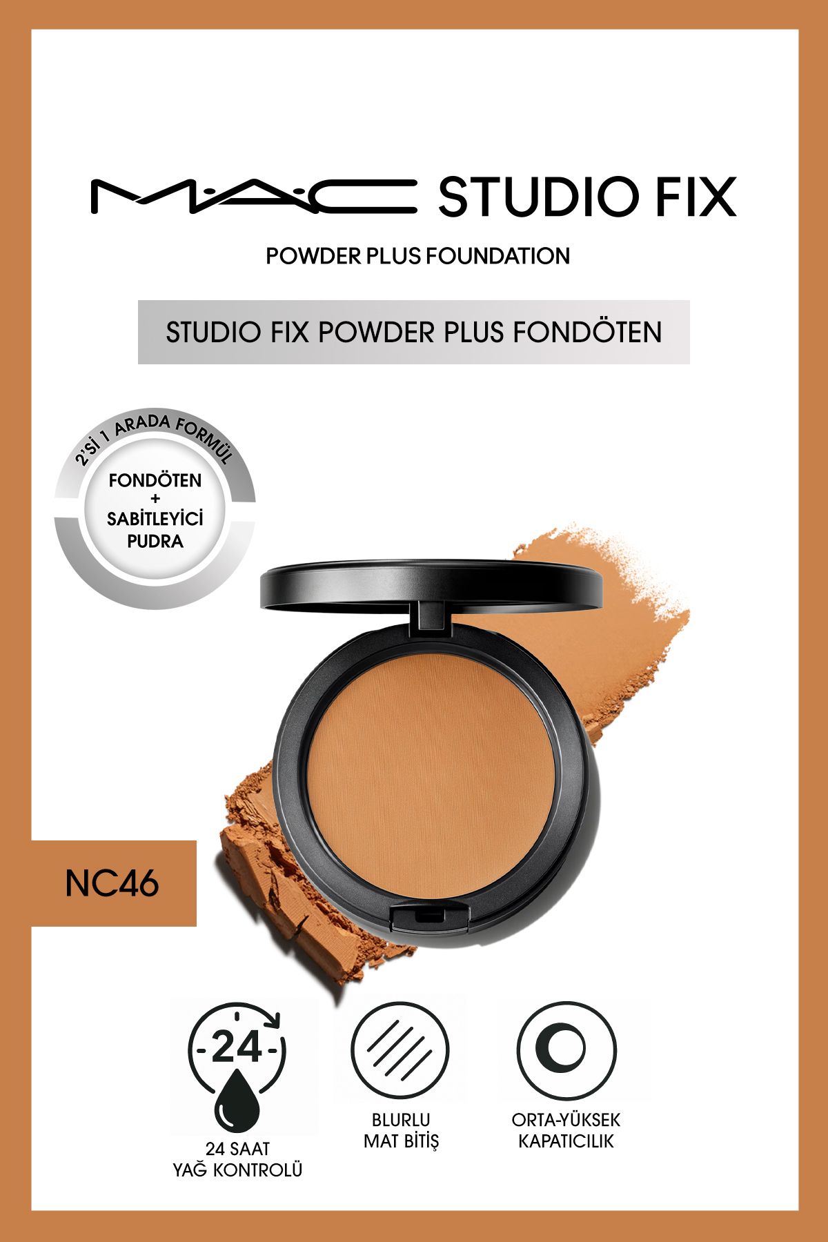M.A.C YENİ Studio Fix Powder Plus Fondöten - NC46