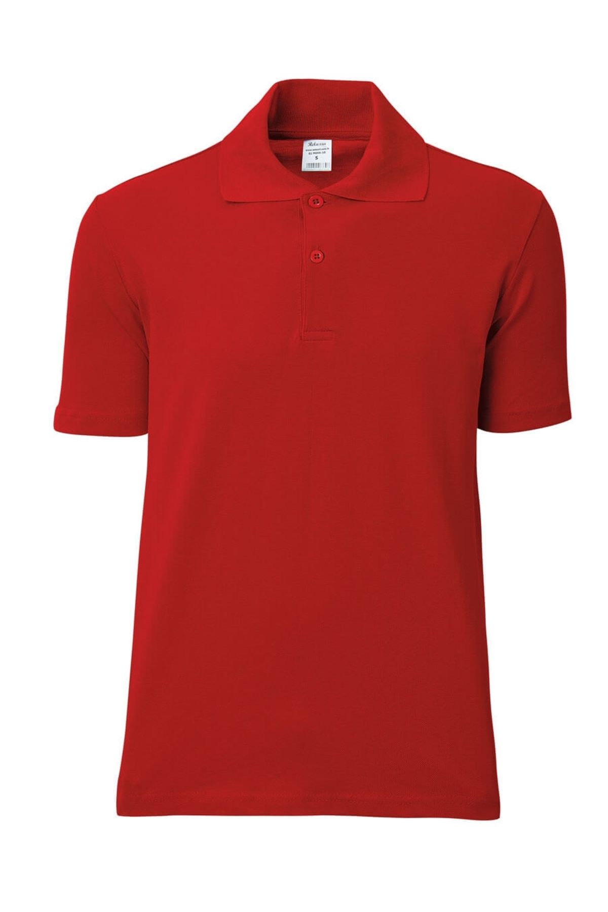 OEM Erkek Kırmızı Polo Yaka Tişört - %100 Pamuk Slim Fit