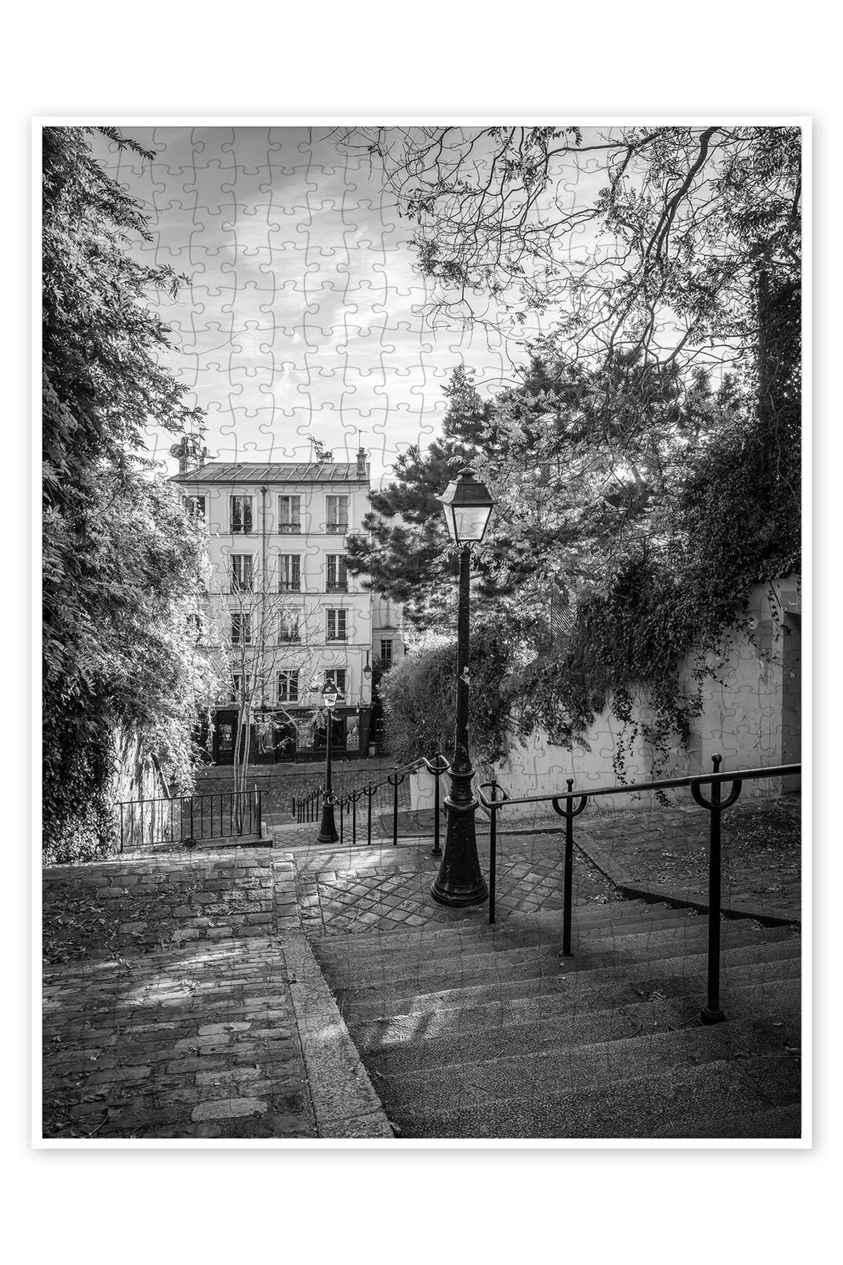 Jeronkarji Montmarte Paris 500 Parça Puzzle Yapboz Şehir Manzara Temalı Hobilik