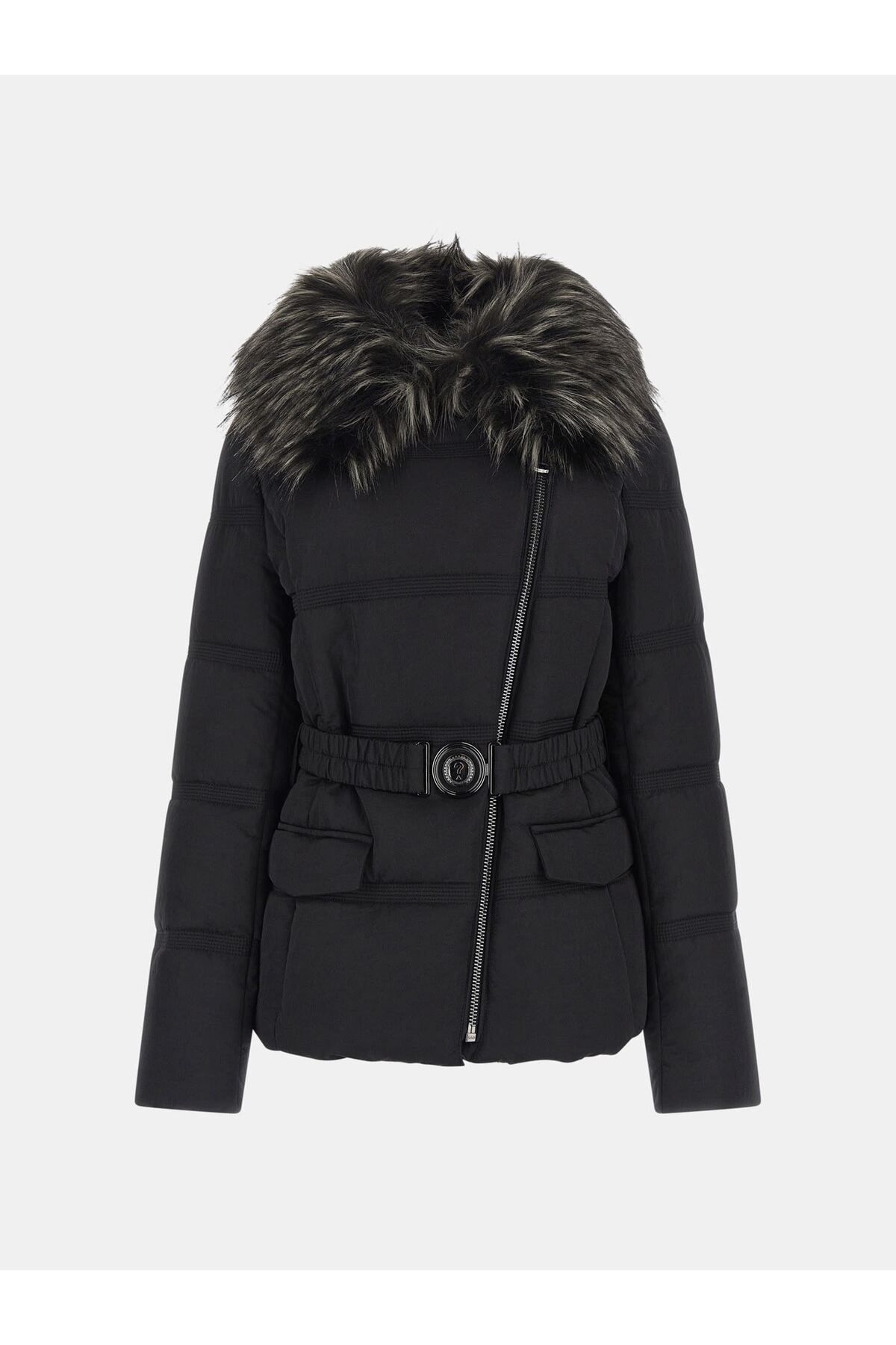 Guess-Marisol Water Resistant Belted Puffer Jacket COAT W3BL27WFQW2 JBLK 4