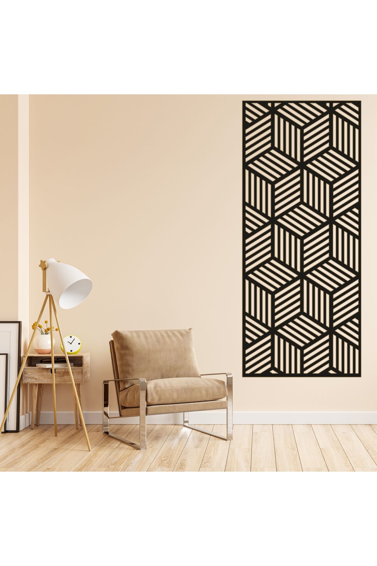 Grand Fine Art Çerçeve Görünümlü Tek Parça Renkli MDF Panel Tablo