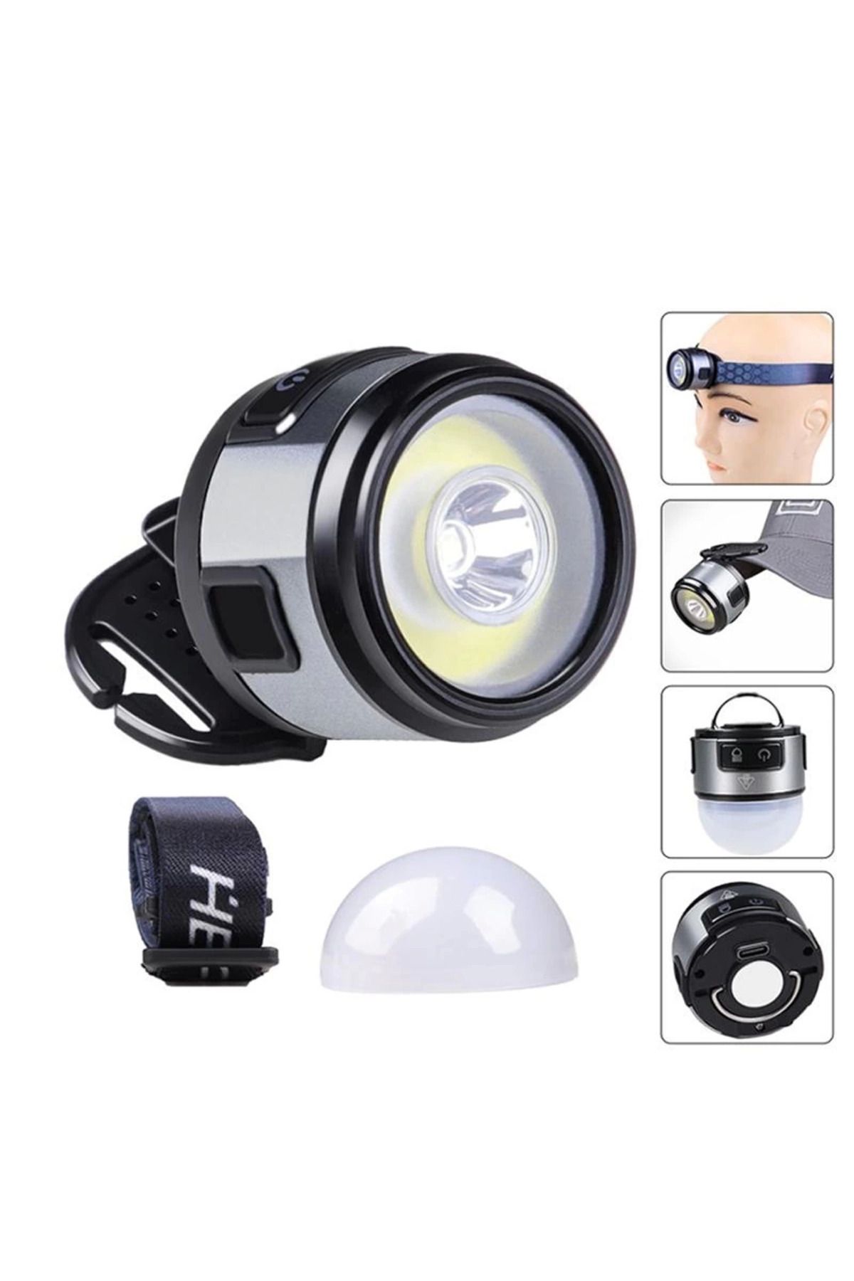 Yuba Avm 7 Mod Şarjlı Kafa Ve Kamp Lambası Wt-618