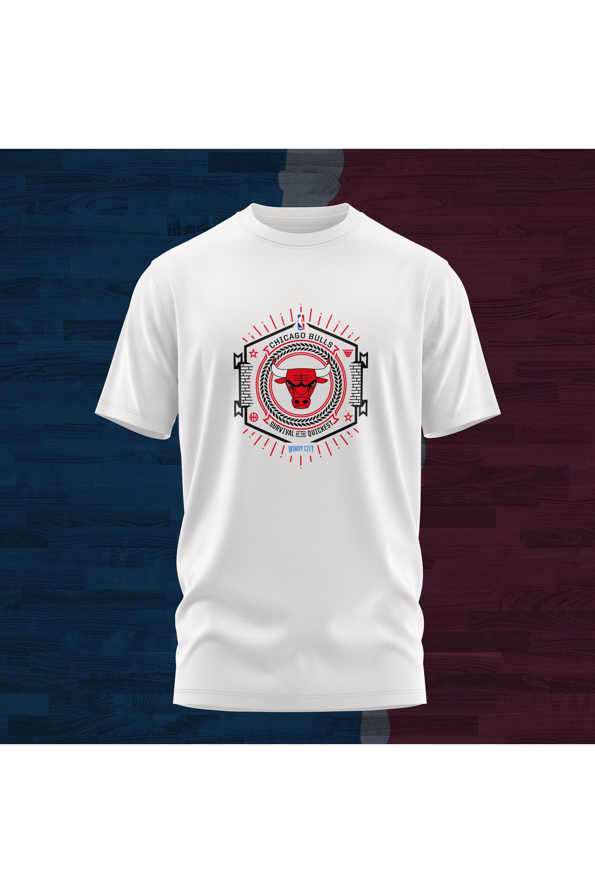 Scudetto T-Shirt Bulls Wındy Cıty Unısex Tişört