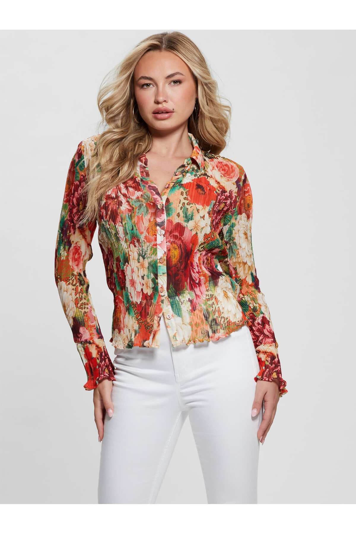 Guess Vivenne Kadın Regular Fit Gömlek