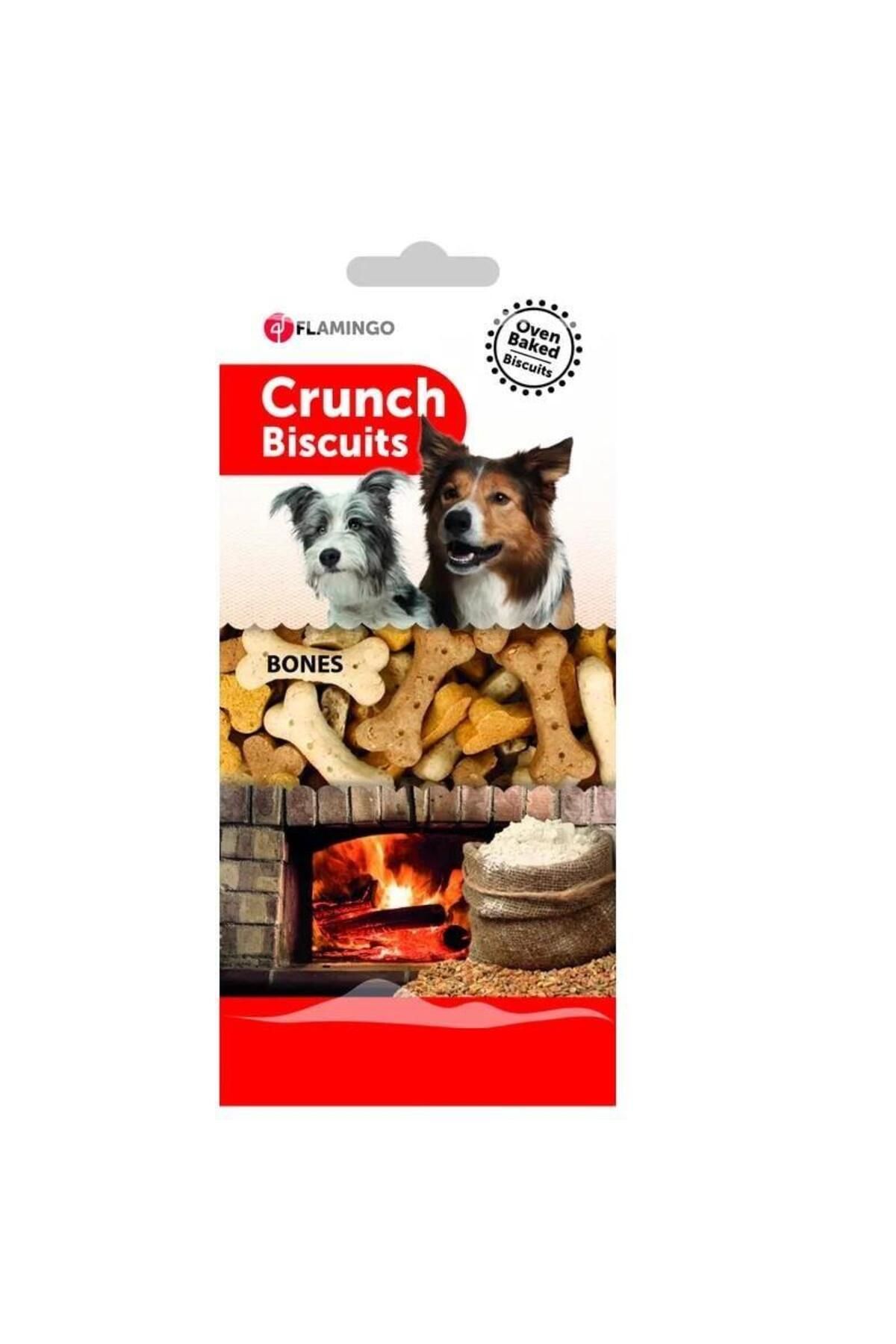 FLAMINGOO Flamingo Crunch Kemik Bisküvi Köpek Ödül Maması 500 Gr