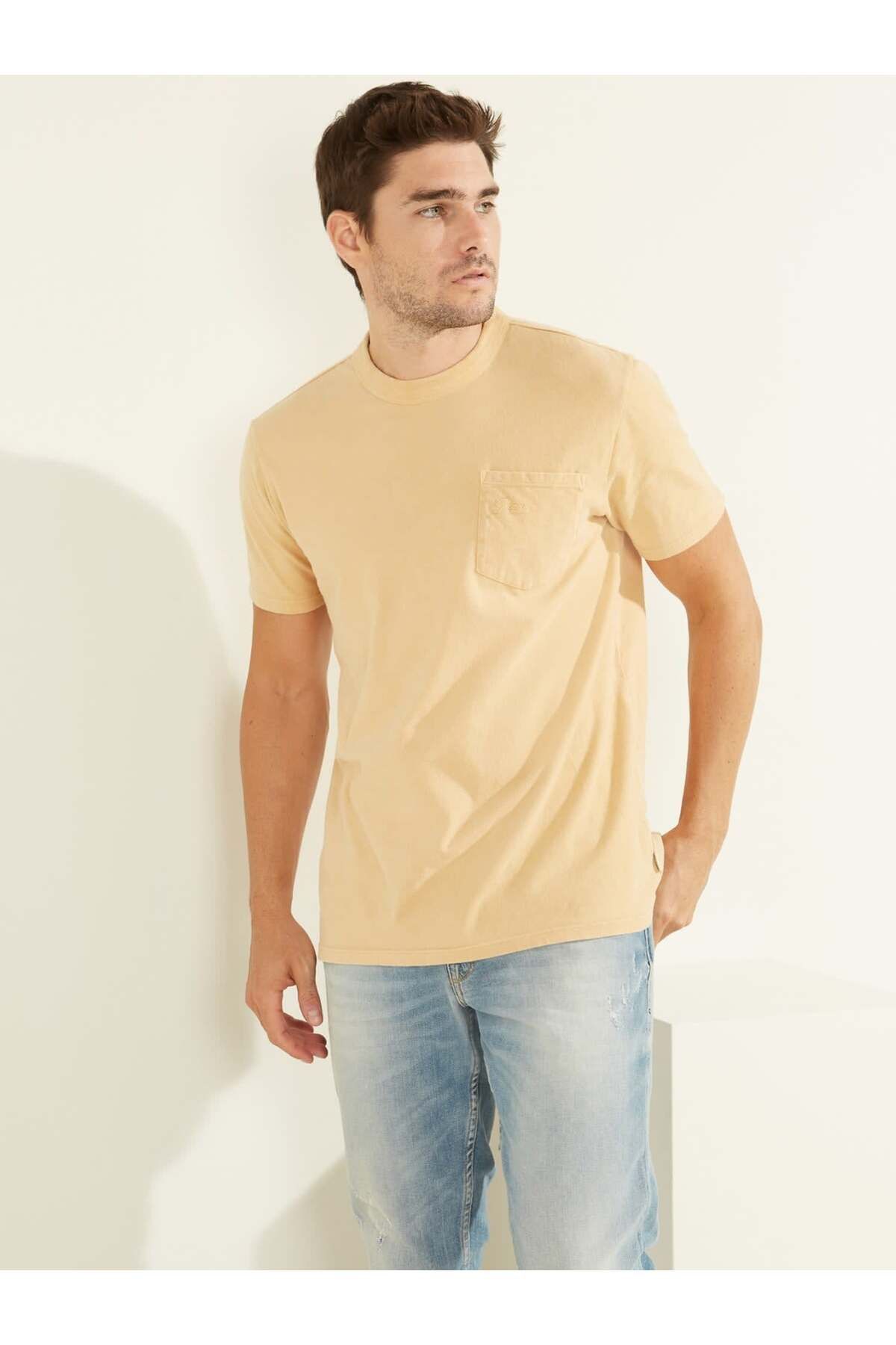 Guess Es Ss Sueded Erkek Regular Fit T-Shirt