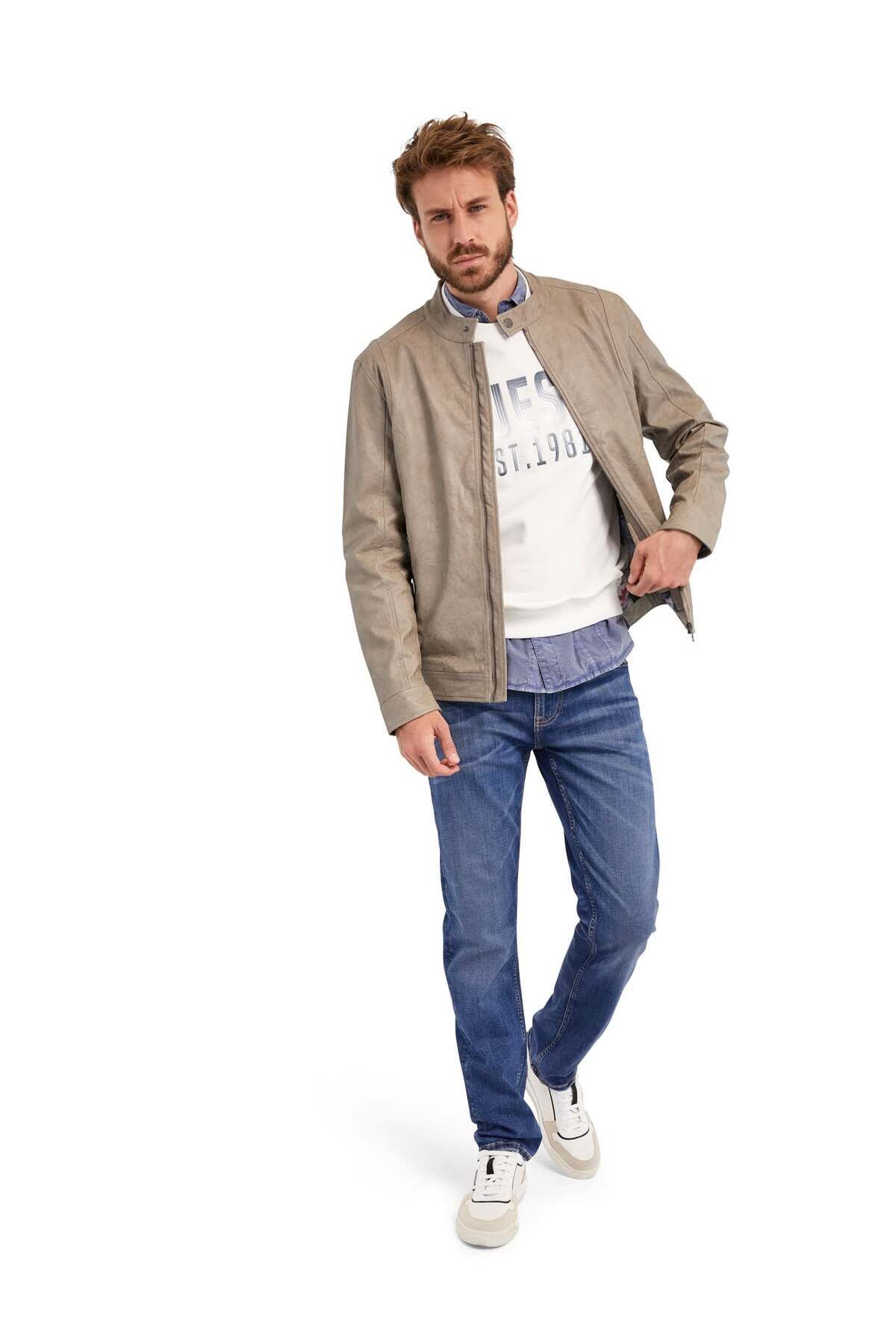 Guess Motorcycle Erkek Biker Ceket