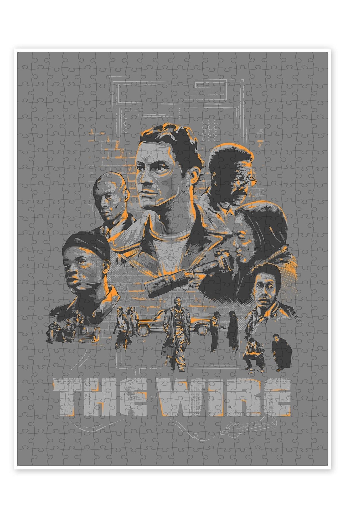 Jeronkarji The Wire 500 Parça Puzzle Yapboz Klasik Film Temalı