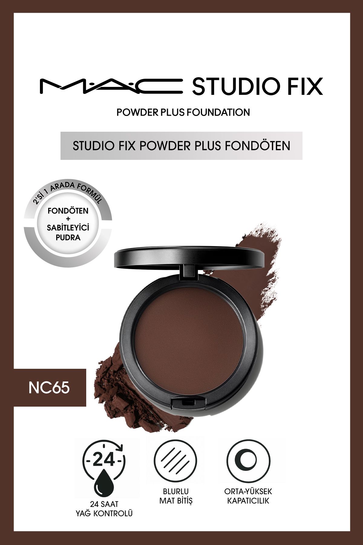 M.A.C YENİ Studio Fix Powder Plus Fondöten - NC65