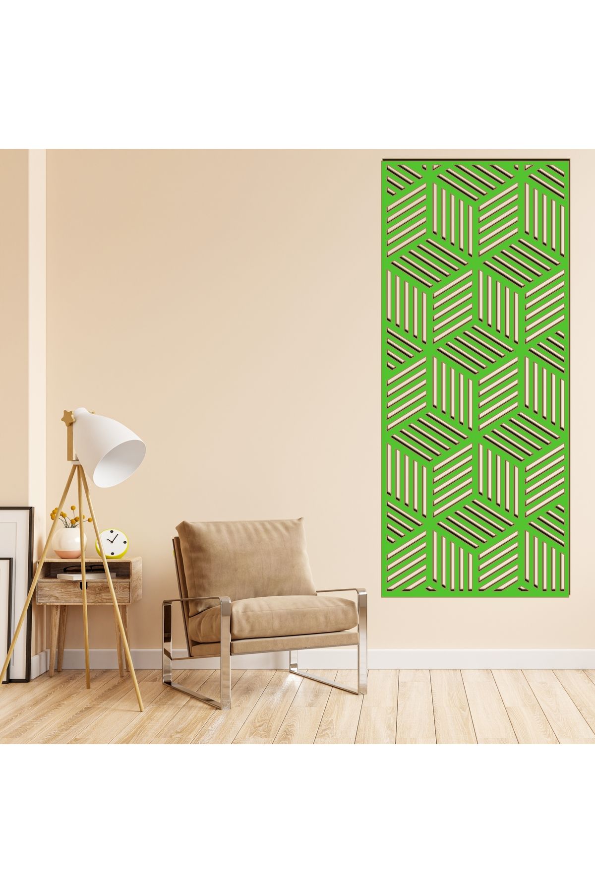 Grand Fine Art Çerçeve Görünümlü Tek Parça Renkli MDF Panel Tablo