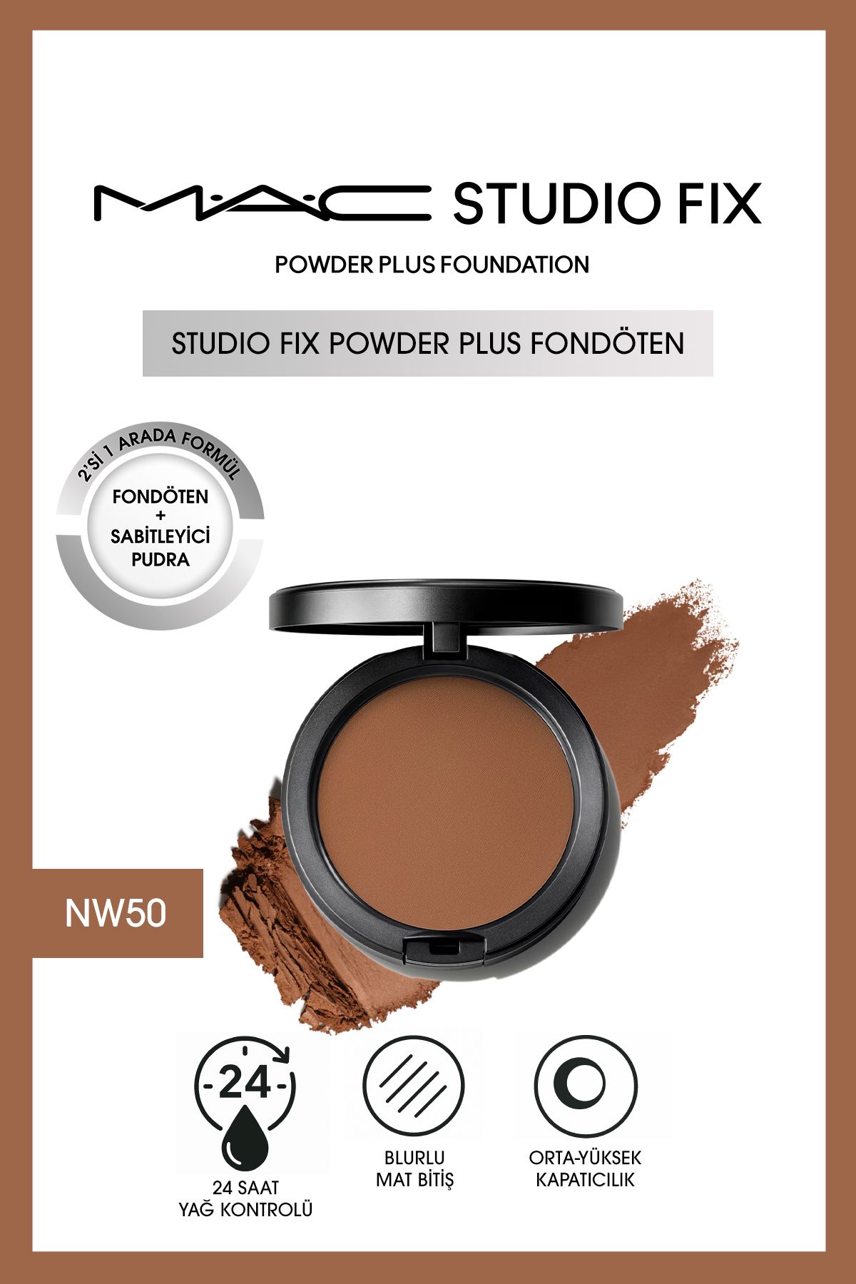M.A.C YENİ Studio Fix Powder Plus Fondöten - NW50