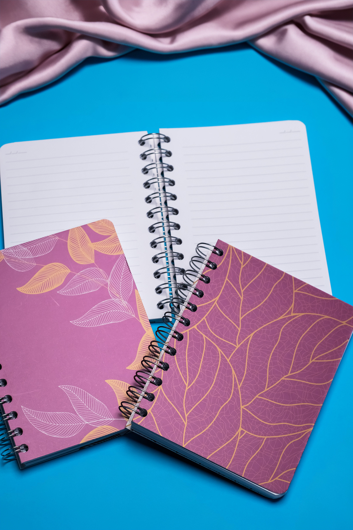 My Mia Art-Fuchsia Branch Spiral Notebook 12X17 5