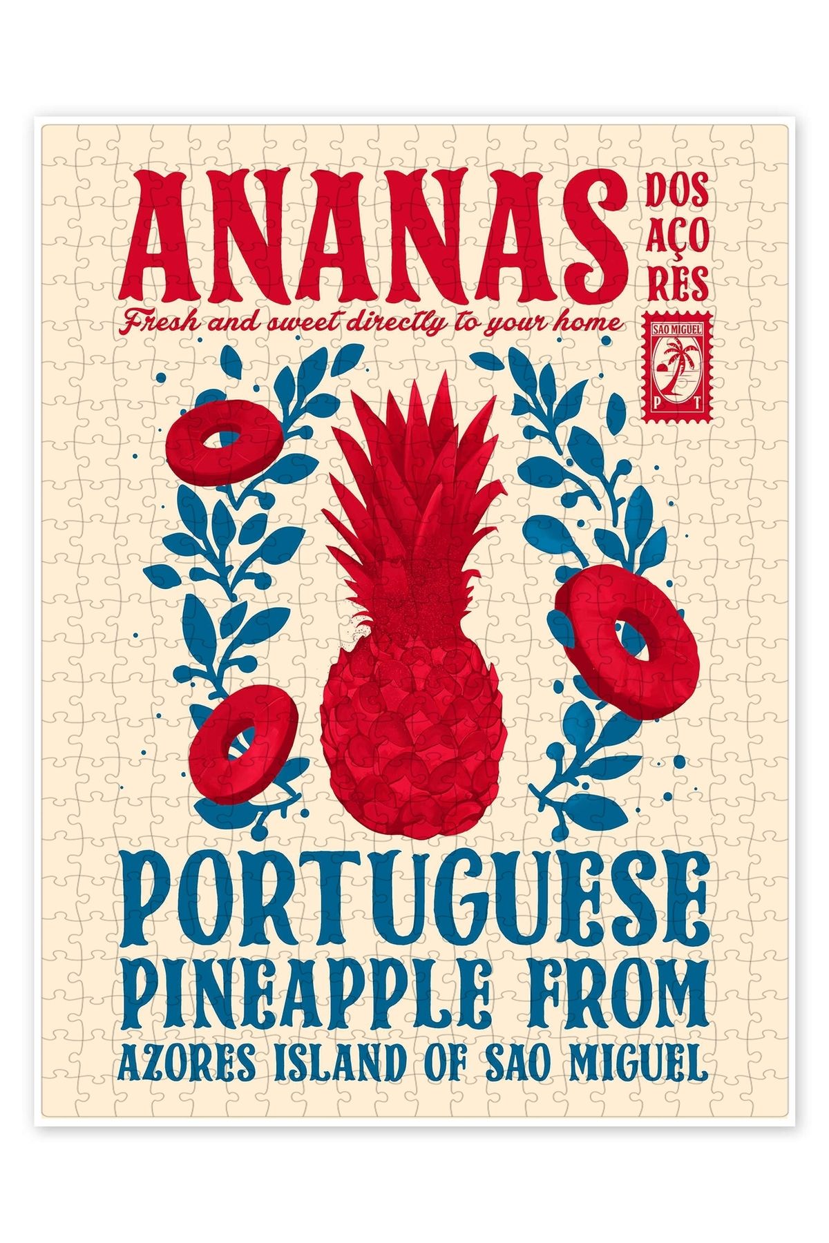 Jeronkarji Ananas, Taze ve Tatlı 500 Parça Puzzle Yapboz Mutfak Temalı Yetişkinler için