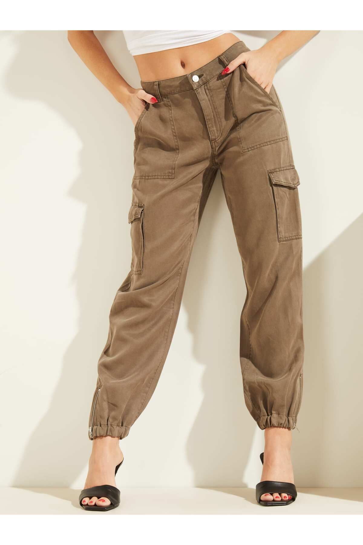 Guess Es Bowie Kadın Regular Fit Pantolon