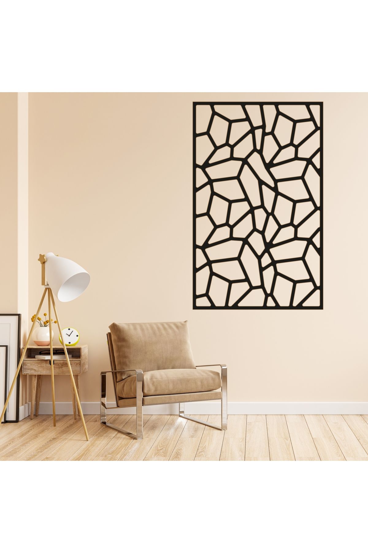 Grand Fine Art Çerçeve Görünümlü Tek Parça Renkli MDF Panel Tablo
