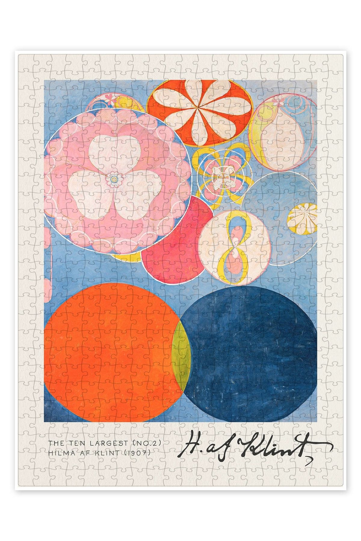 Jeronkarji En Büyük On (No. 2) 500 Parça Puzzle Yapboz Bohem Soyut Sanat Temalı