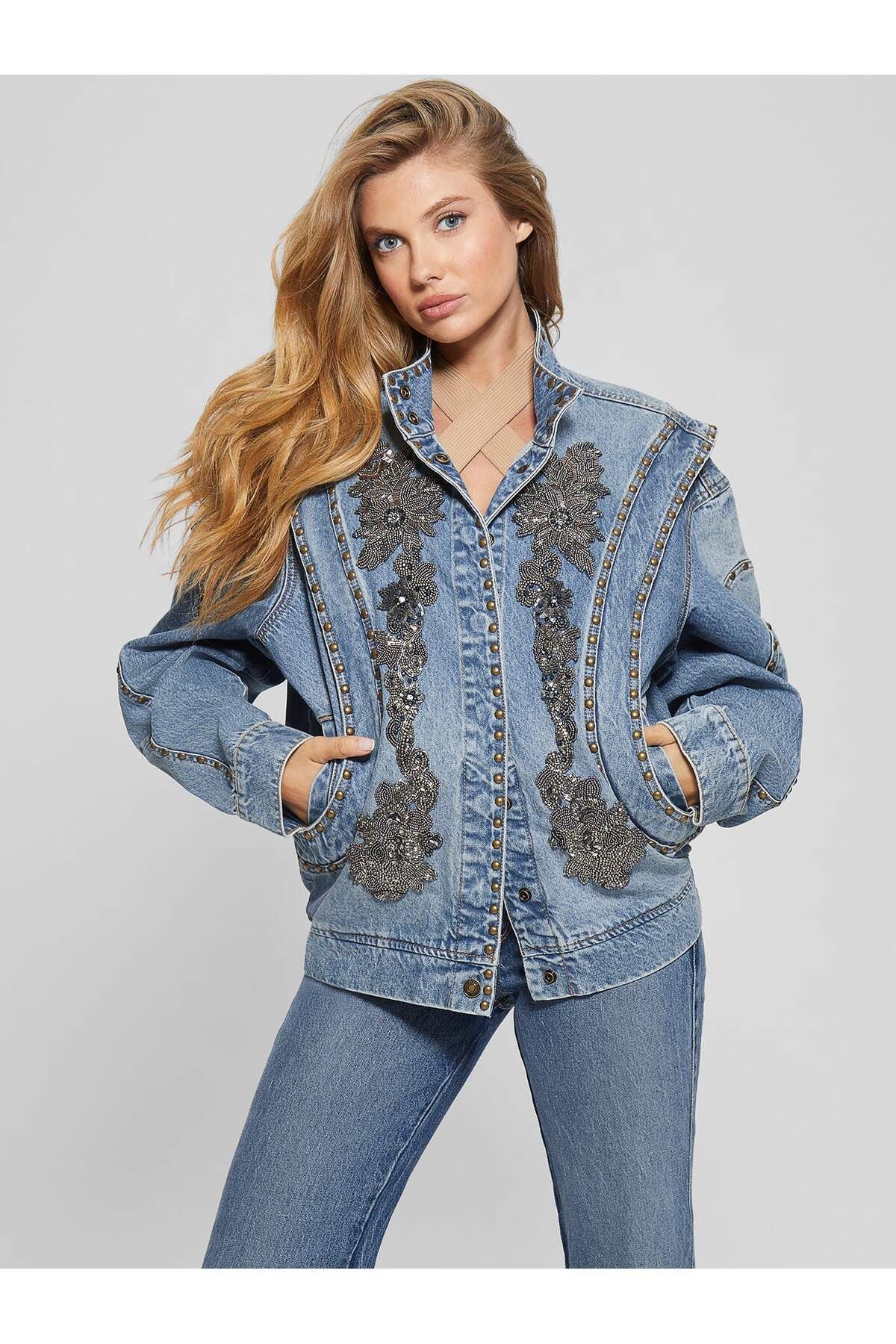Guess Ls Blake Kadın Denim Ceket
