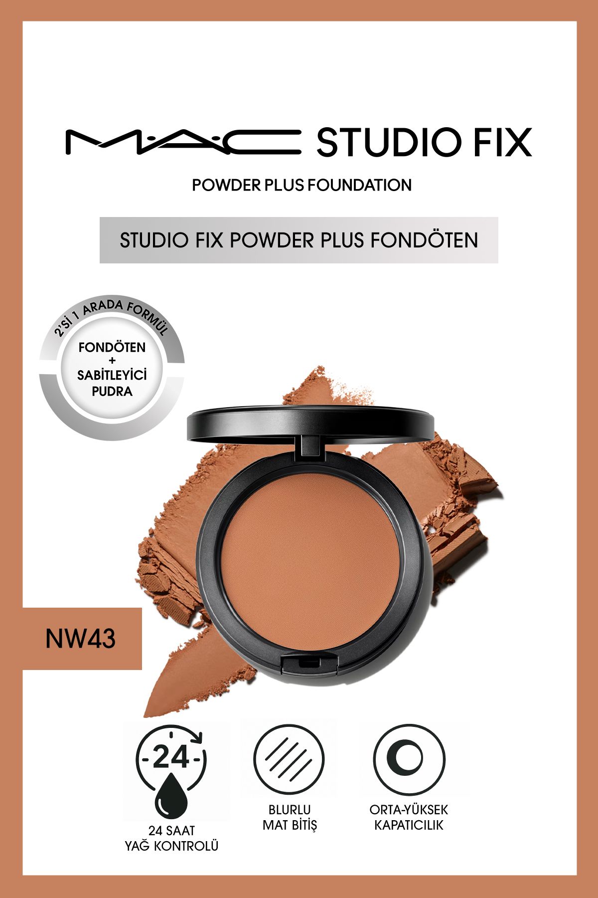 M.A.C YENİ Studio Fix Powder Plus Fondöten - NW43