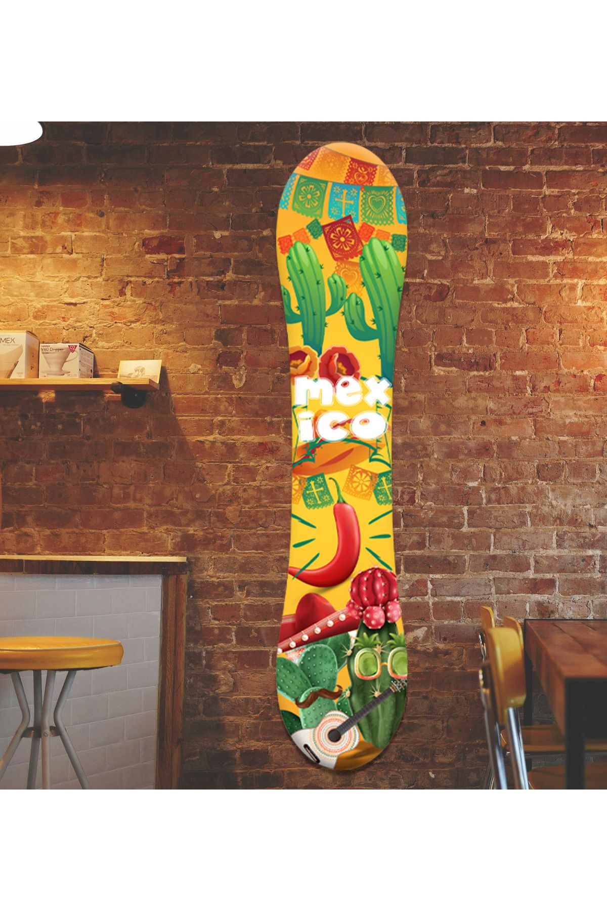 Home Mexico Temalı Snowboard Duvar Dekorasyon