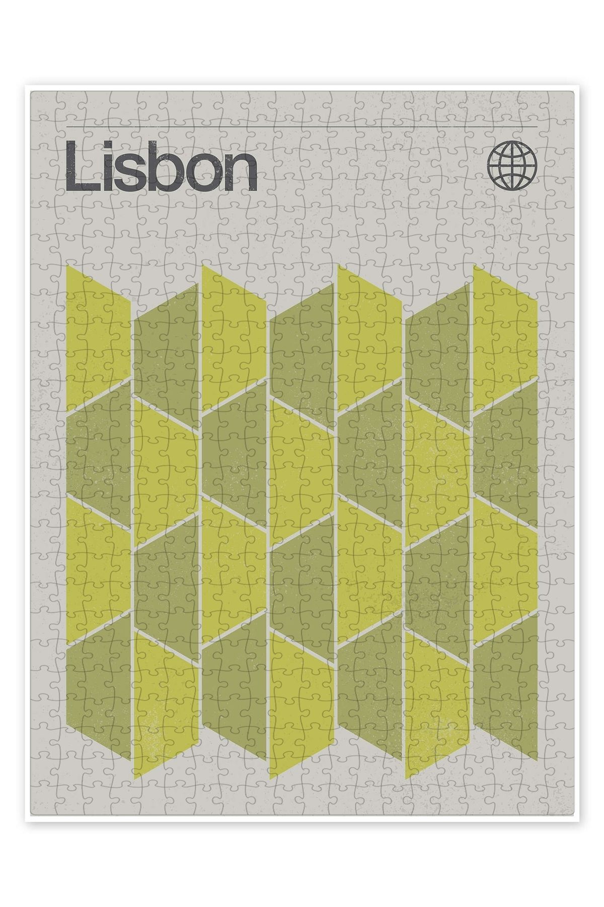 Jeronkarji Lizbon 500 Parça Puzzle Yapboz Şehir Manzara Temalı Hobilik