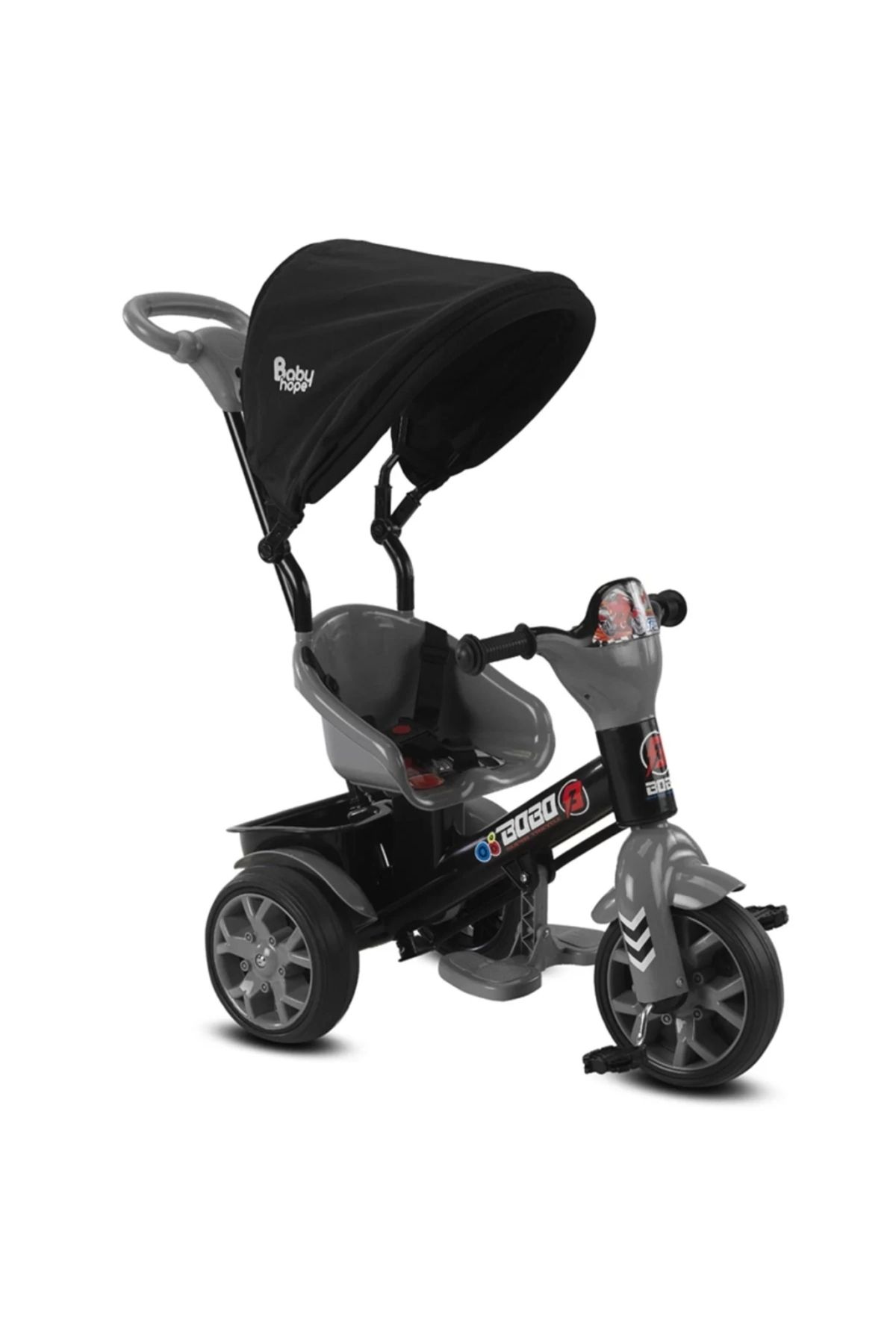 OurStyles Babyhope Bobo Speed Tenteli Bisiklet Gri