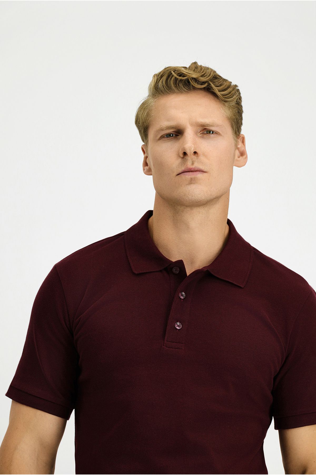 Kiğılı Slim Fit Dar Kesim Pamuk Polo Yaka Tişört