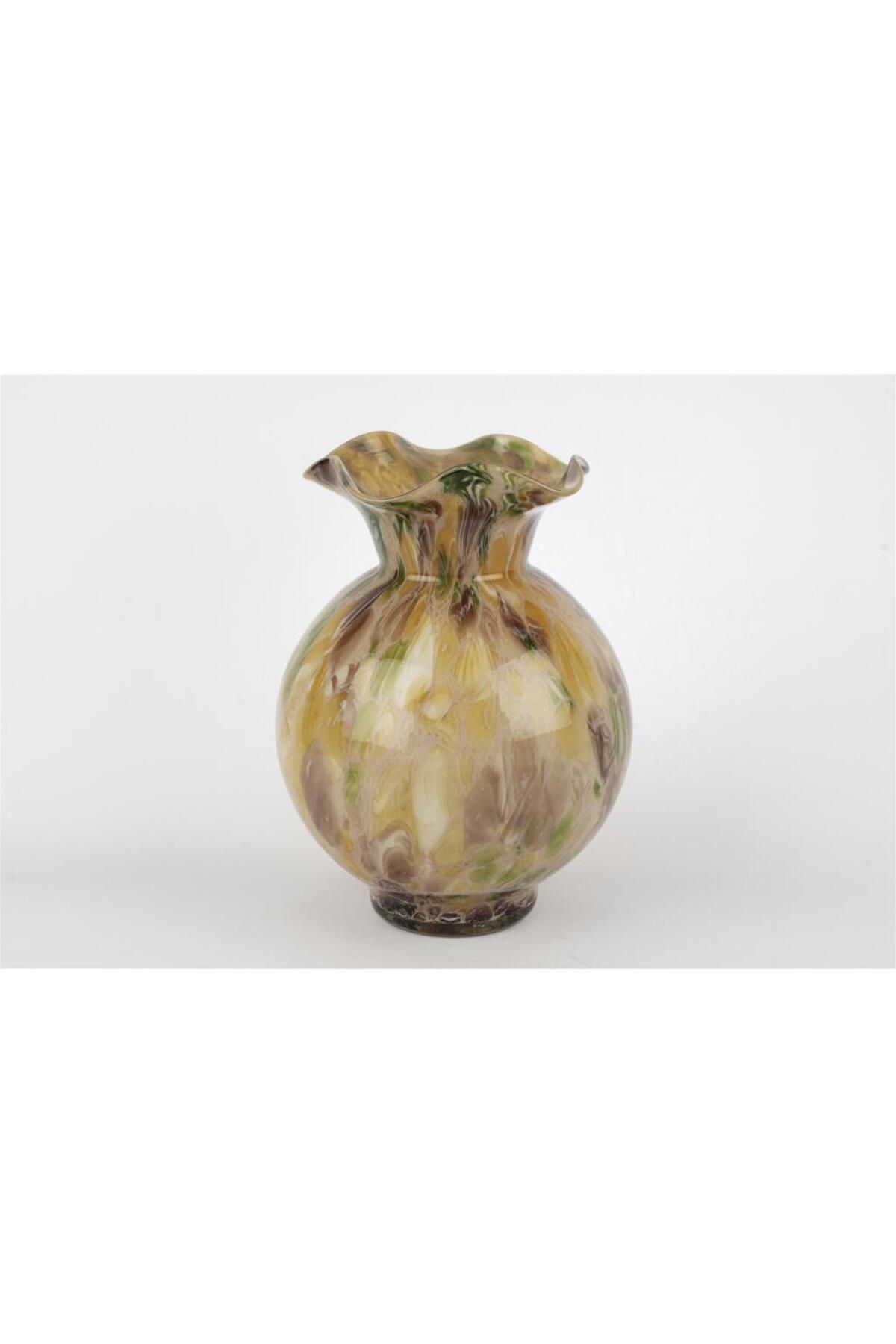 Mikasa Moor Botanic Kıvrımlı Cam Vazo 24x32cm