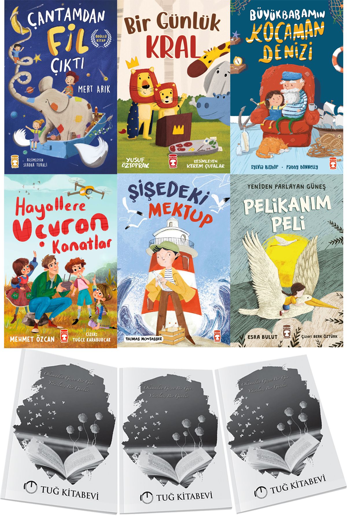 Timaş Çocuk 2. 3. 4. Sınıf Okuma Kitapları 6lı Set + Hediyeli