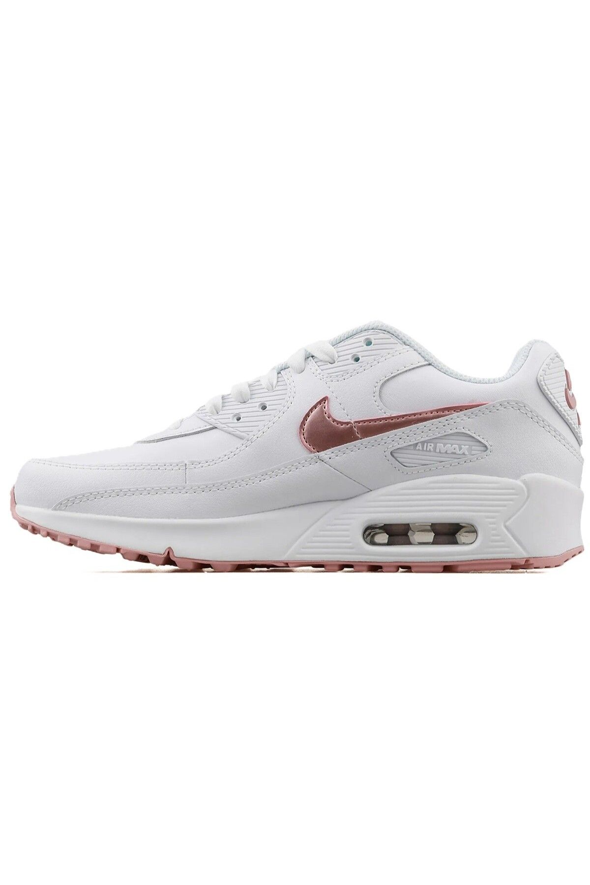 Nike Air Max Leather Womens Sneaker Hakiki Deri Kadın Günlük Spor Ayakkabı Beyaz