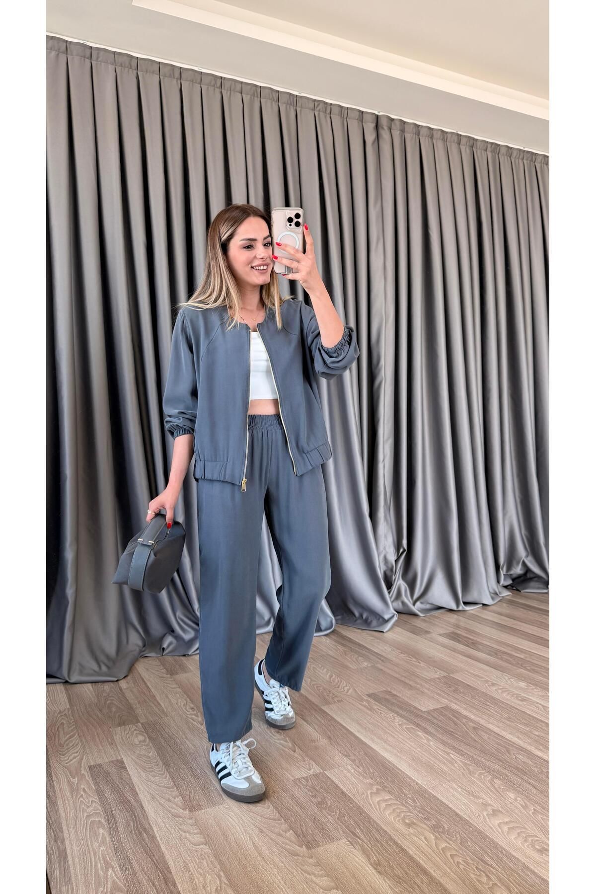 pelin yıldız butik Lexi Fermuarlı Beli Lastikli Takım